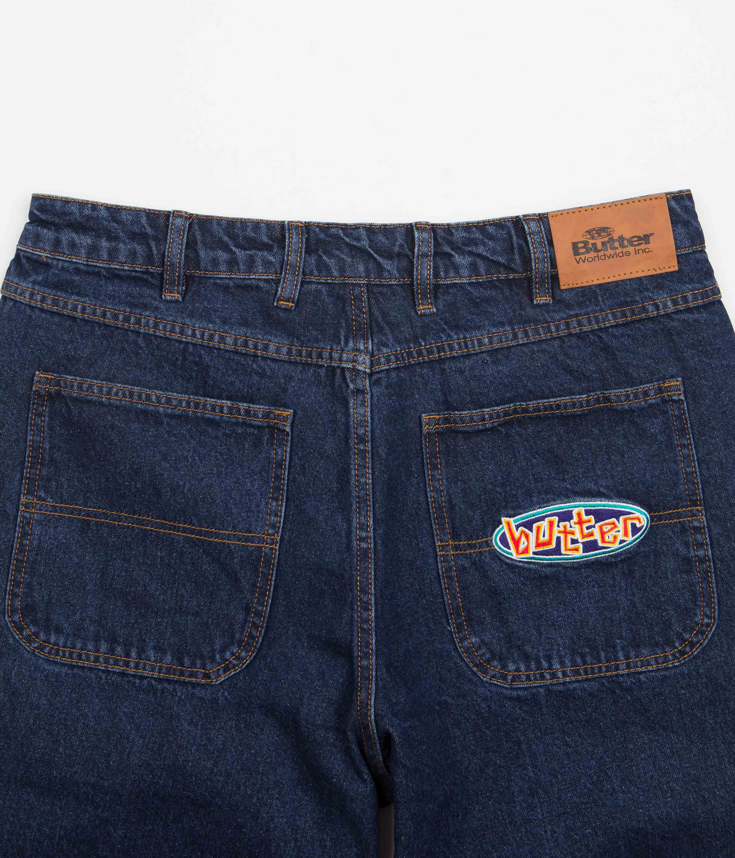 Butter Goods Dark Indigo Scattered Jeans - Must-Have for Skaters