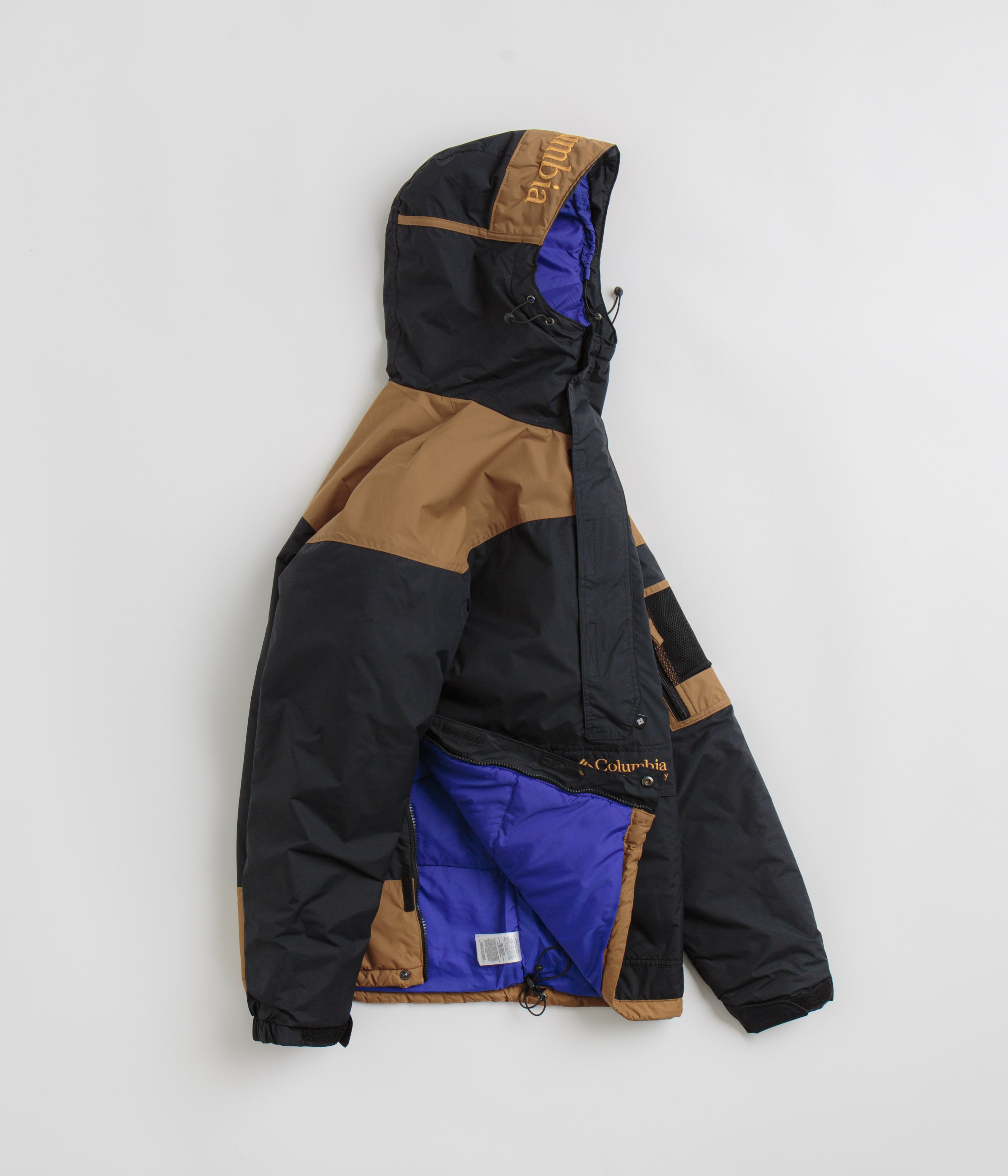 Columbia Challenger II Insulated Pullover Jacket - Stunning Black / Camel Brown