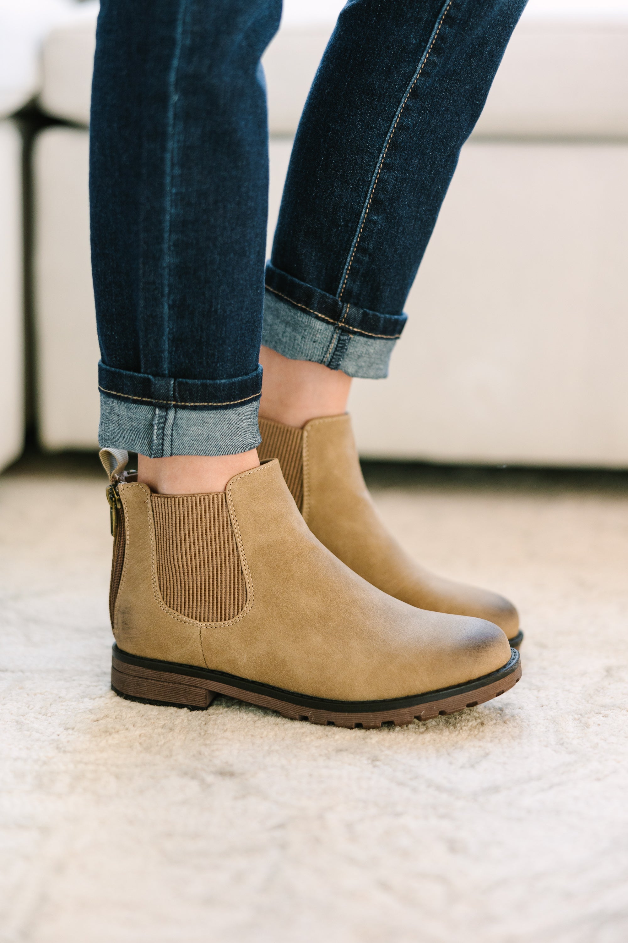 Gorgeous Girls' Taupe Booties: Stay on the Right Fashion Track