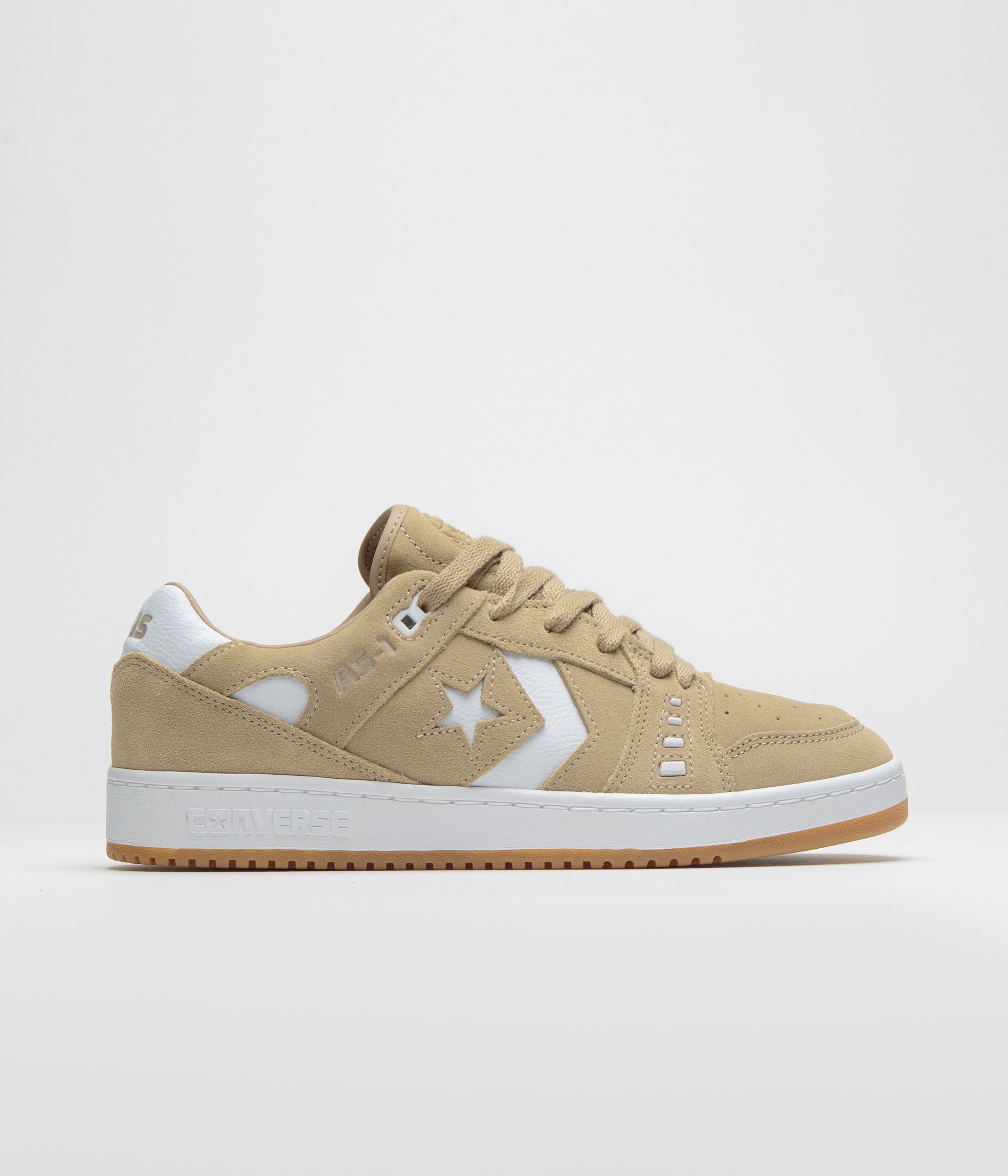 Converse Cons AS-1 Pro Suede Shoes - Stunning Nomad Khaki, White & Gum Combo