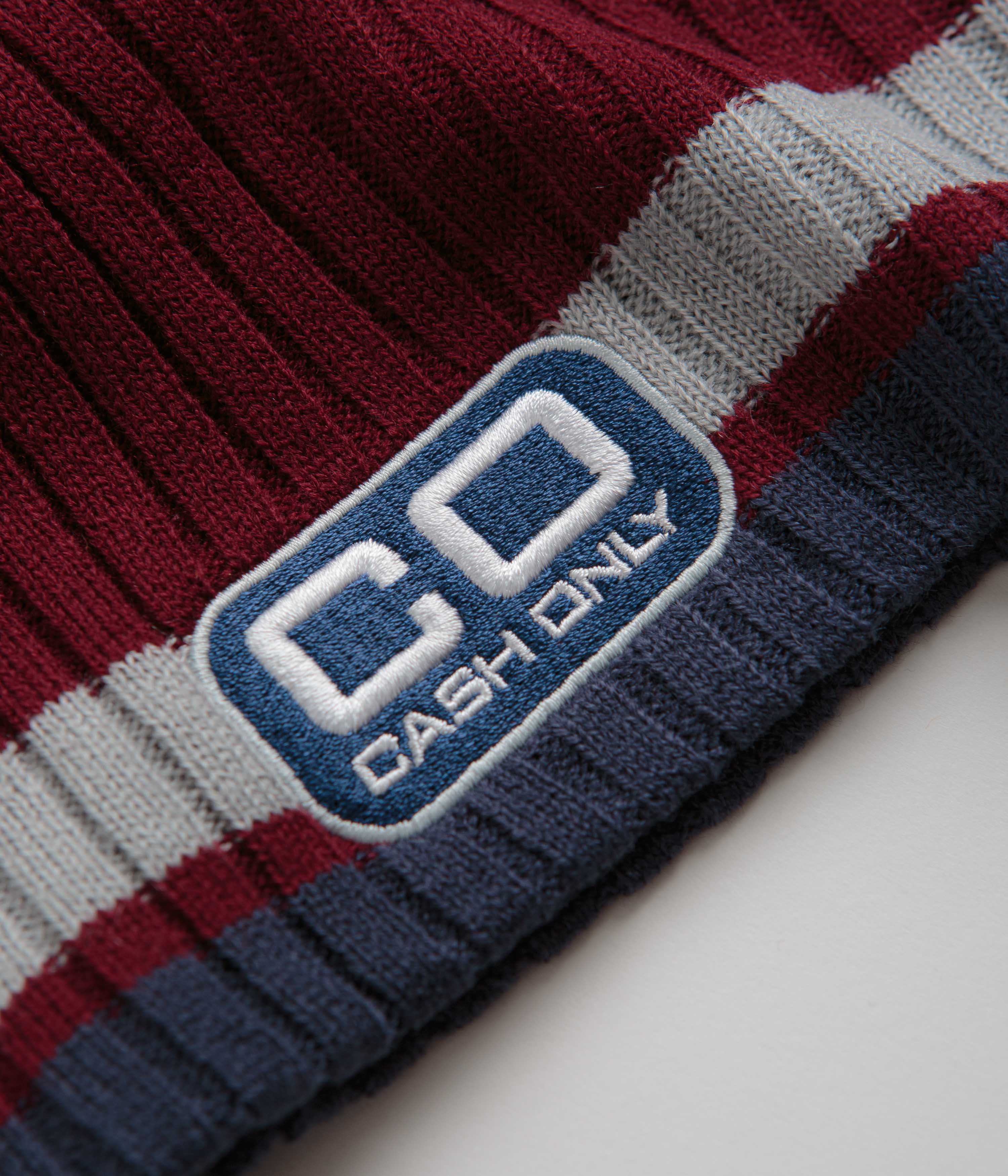Cash Only Strike Beanie - Stunning Burgundy