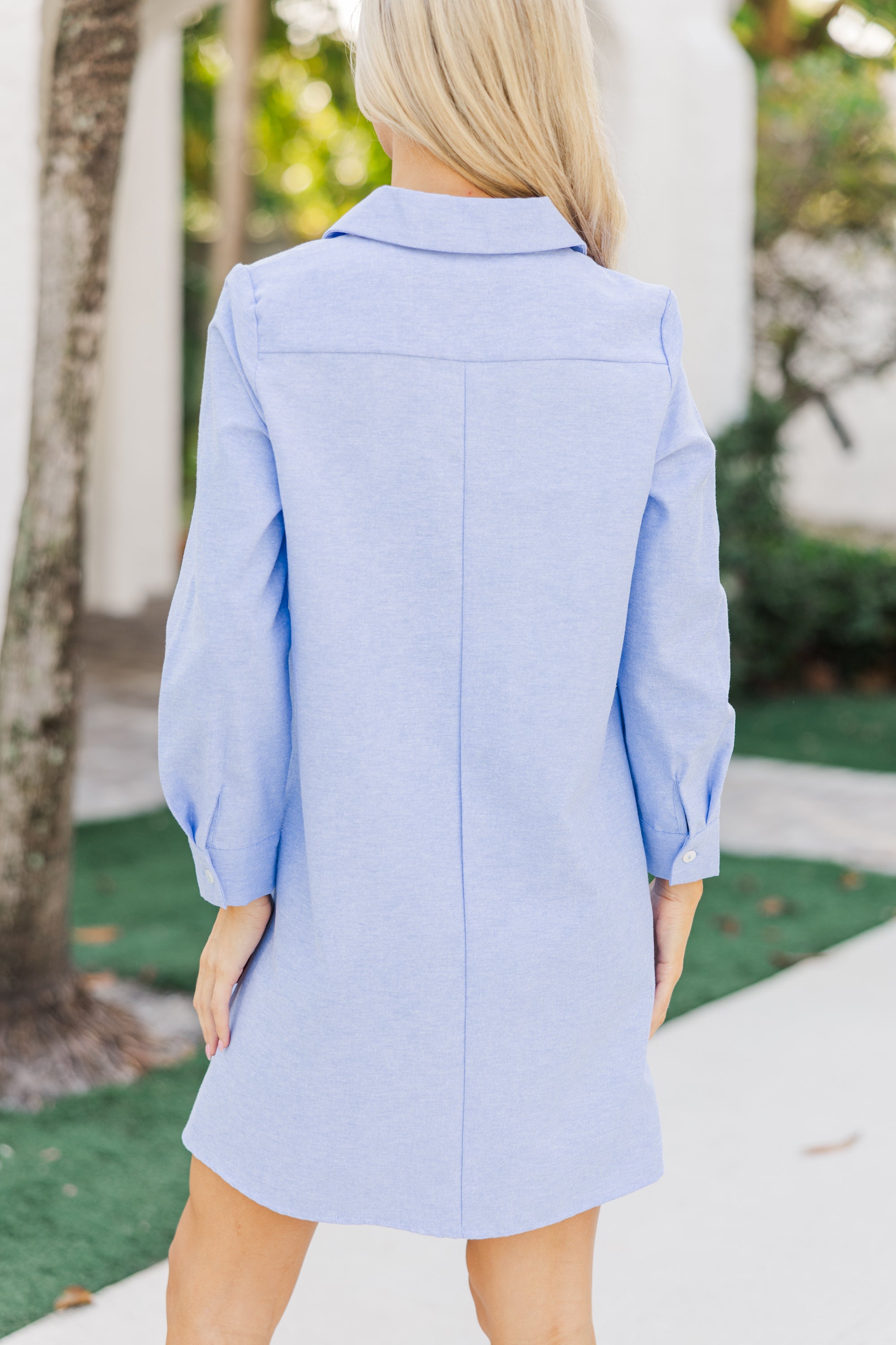 Gorgeous Light Blue Shirt Dress - Hang On to Every Style!