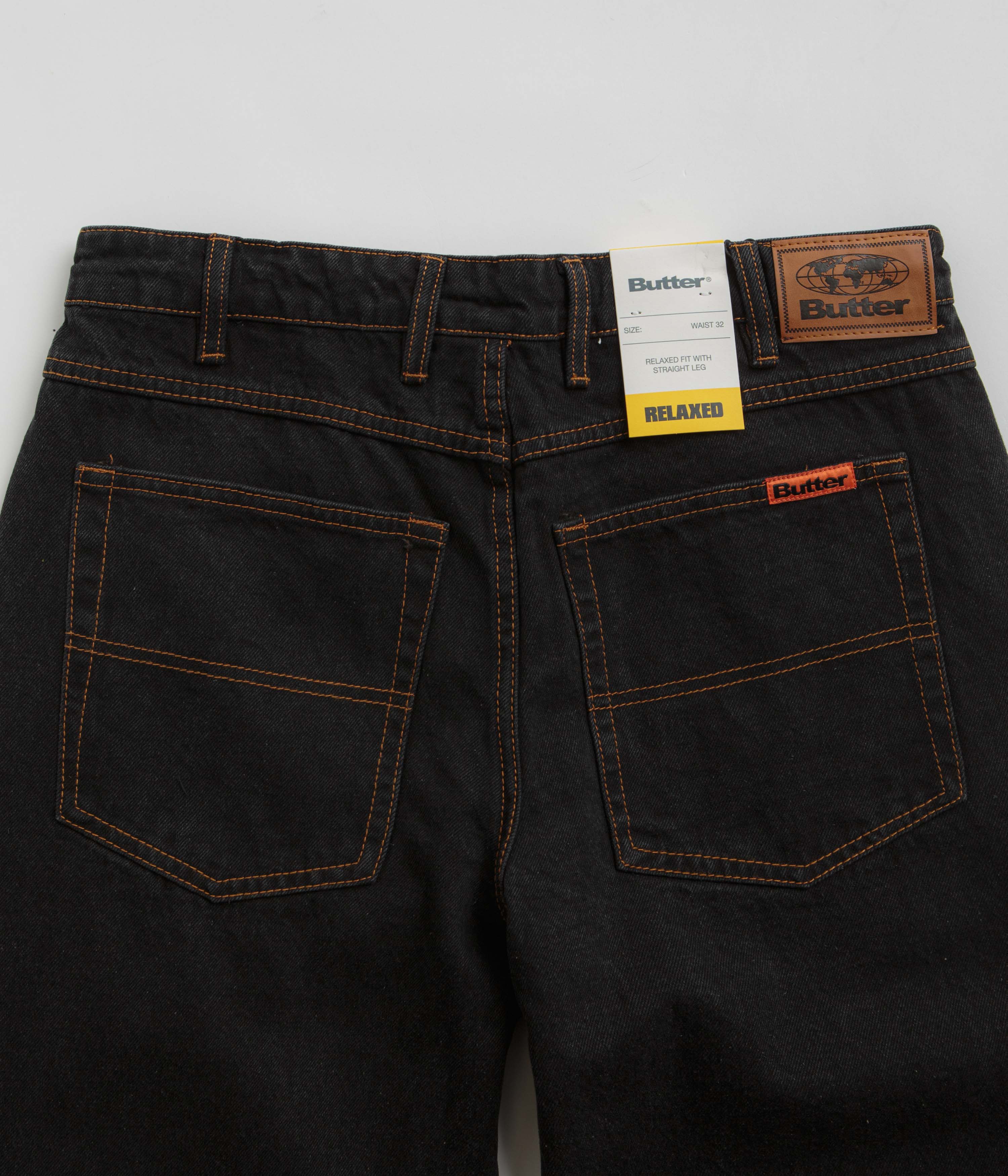 Butter Goods Washed Black/Black Relaxed Jeans - A Must-Have!