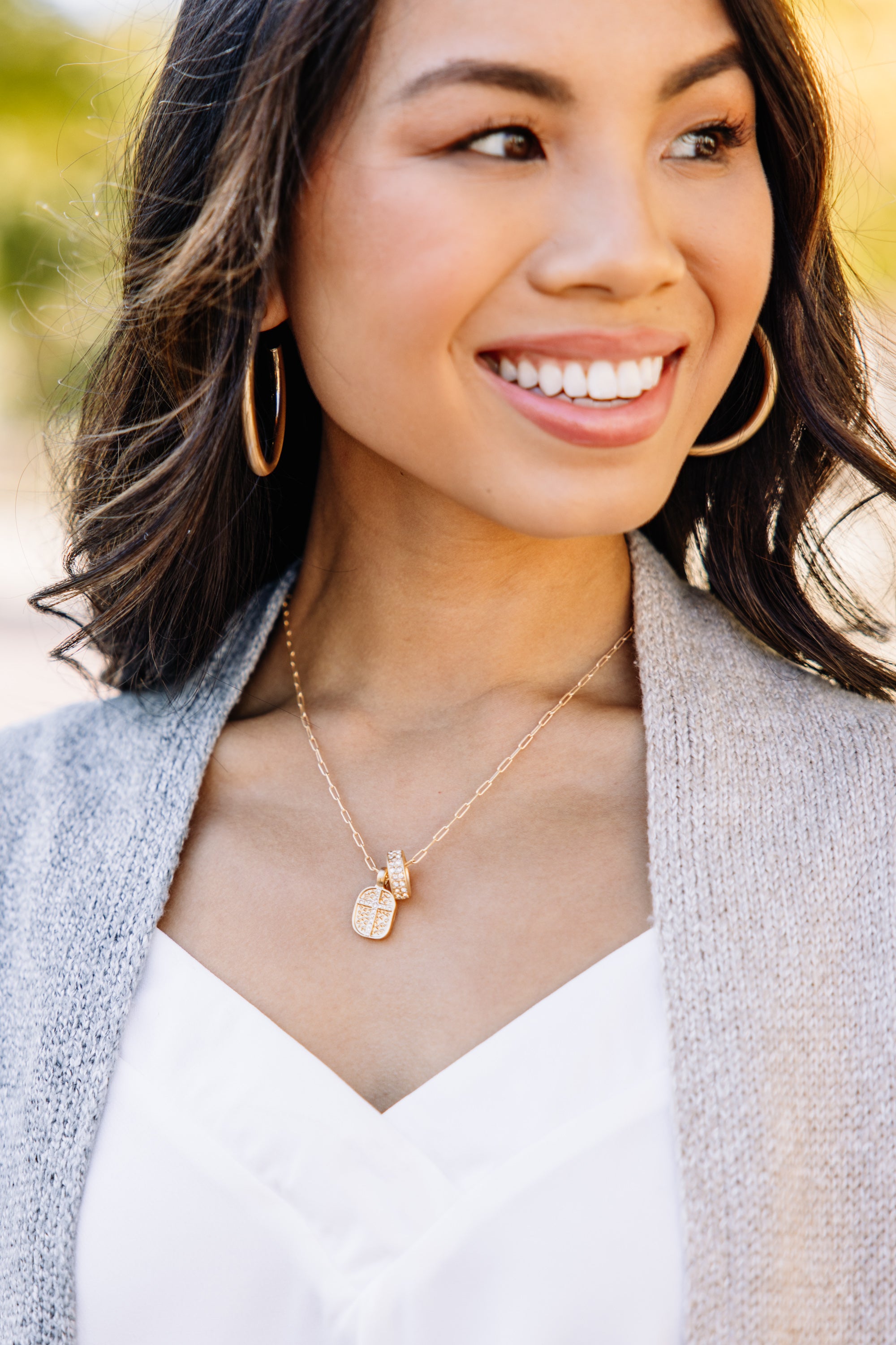 Irresistible Faith Gold Cross Pendant Necklace