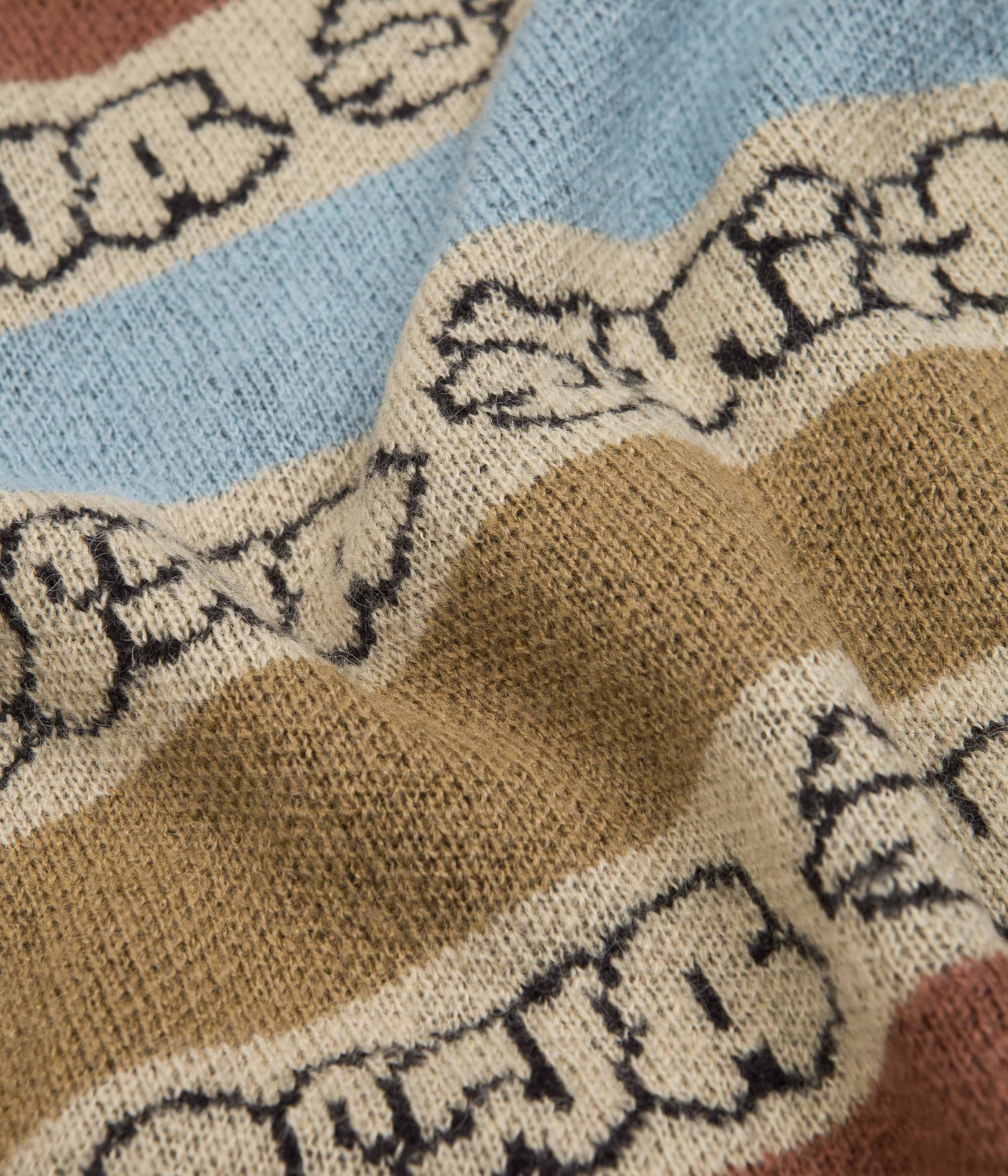 Fucking Awesome Inverted Wanto Brushed Crewneck Sweatshirt - Stunning Tan/Multi
