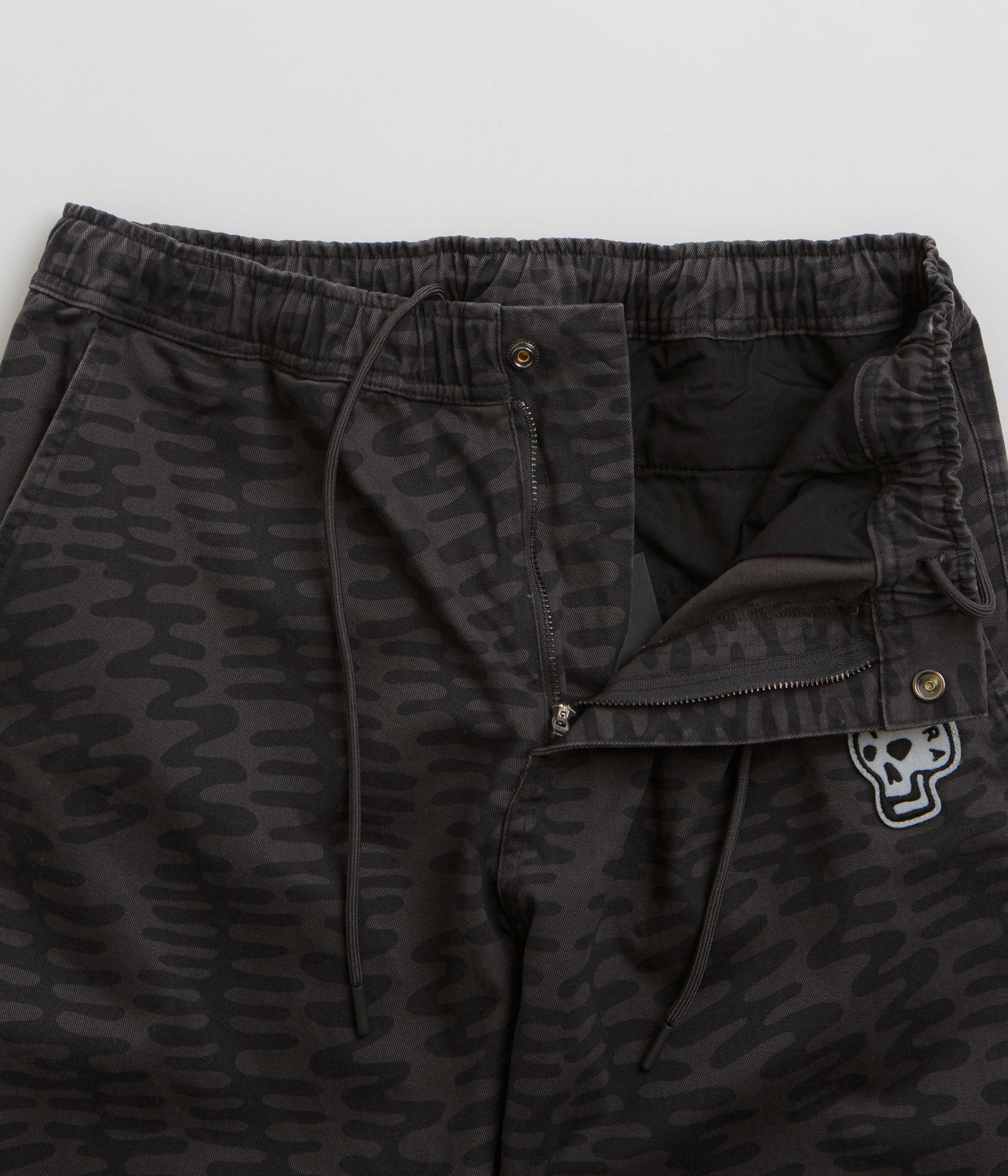 Stunning by Parra Washed Grey Stitched Skull Pants