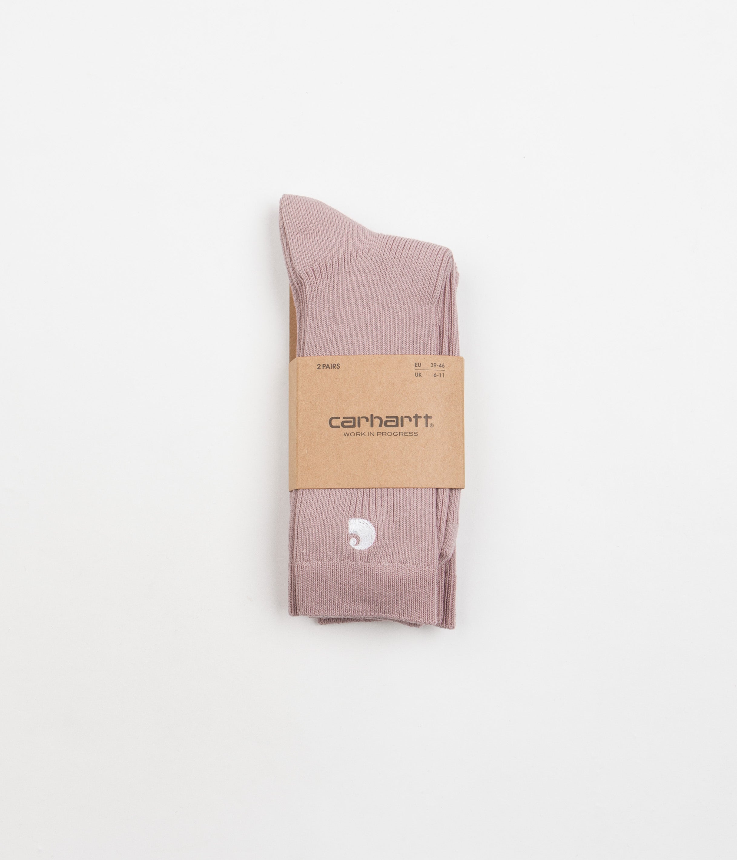 Carhartt Madison Socks (2 Pack) - Stunning Dahlia / White