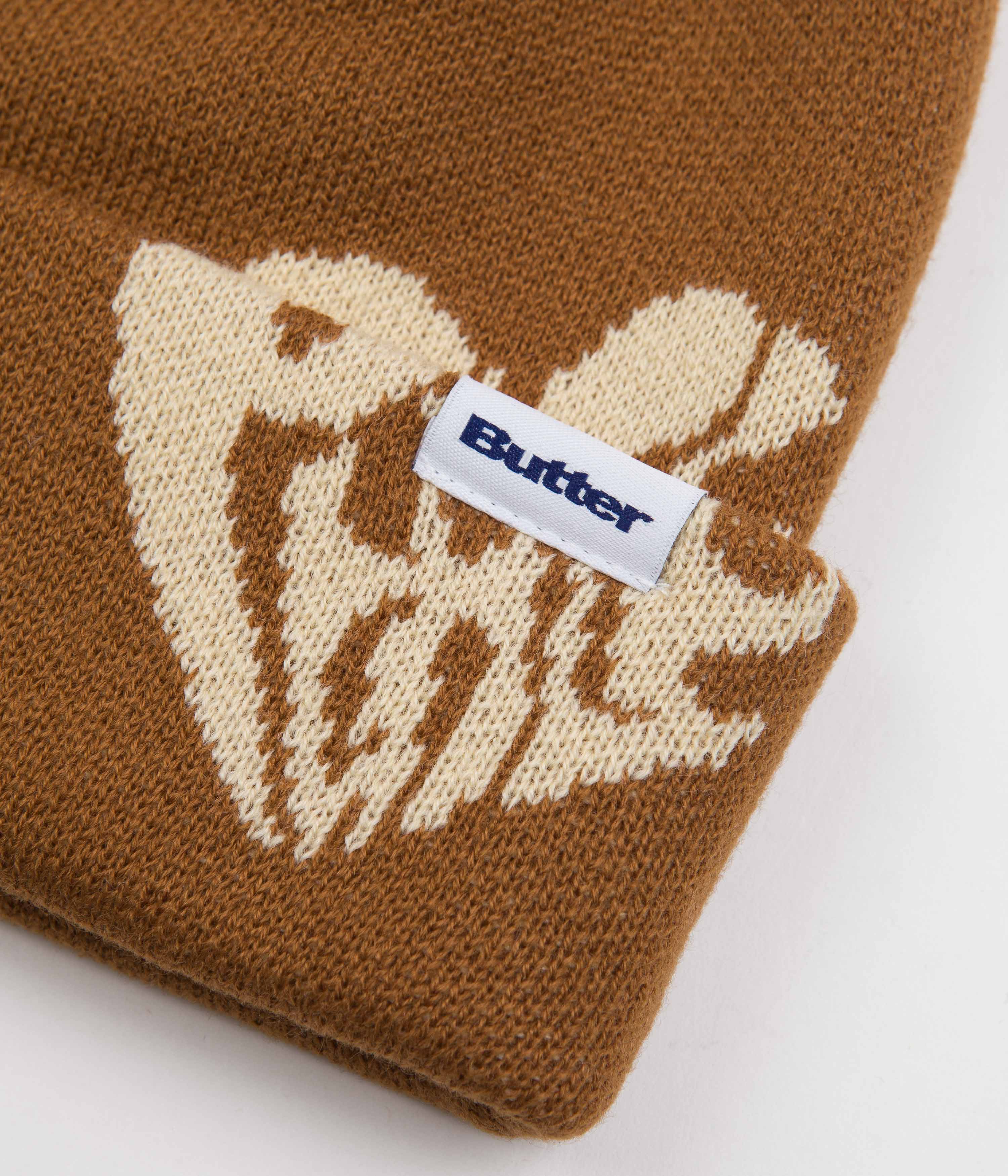 Butter Goods Peace Beanie - Stylish Brown