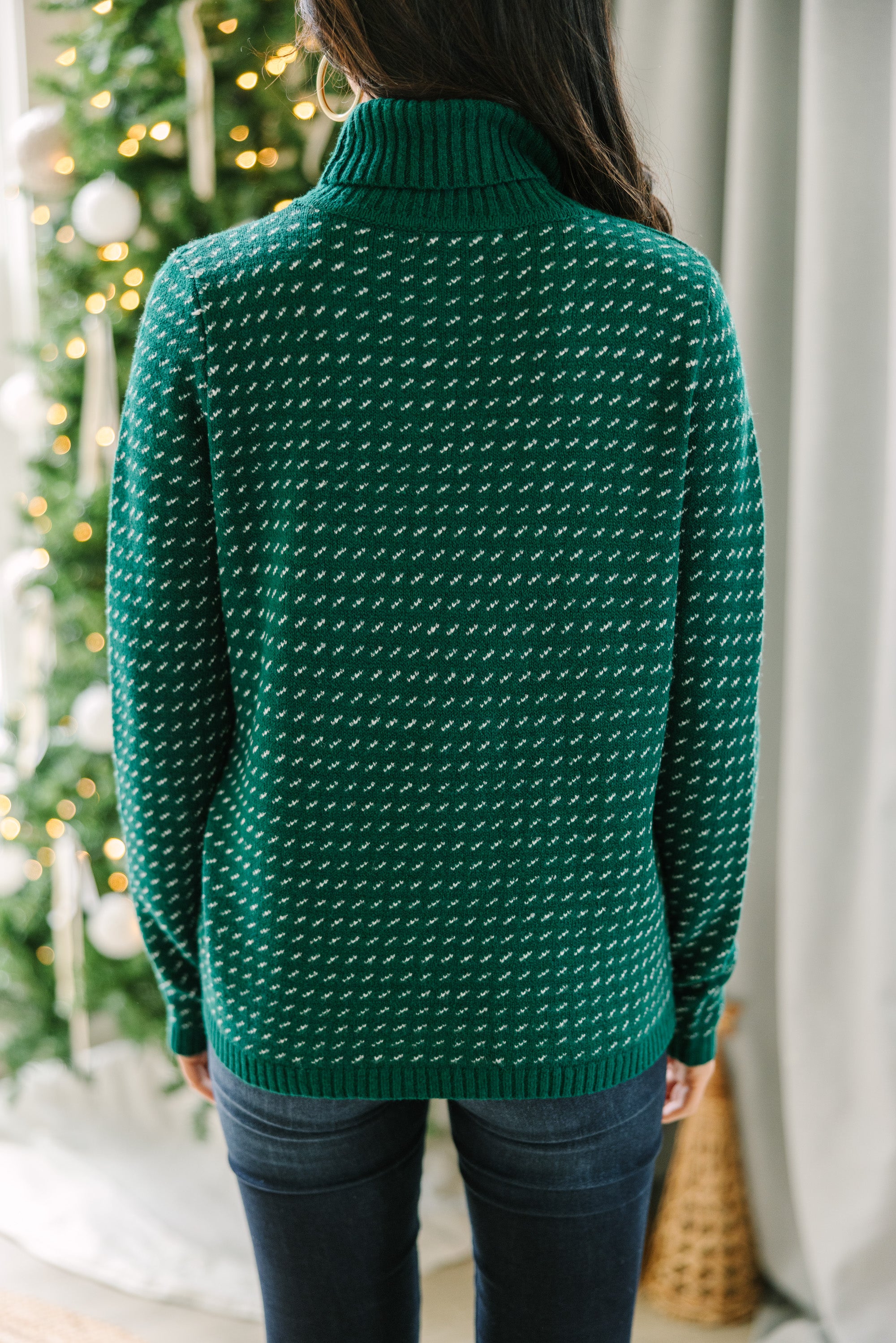 Cozy Forest Green Turtleneck Sweater - All You Need This Winter!