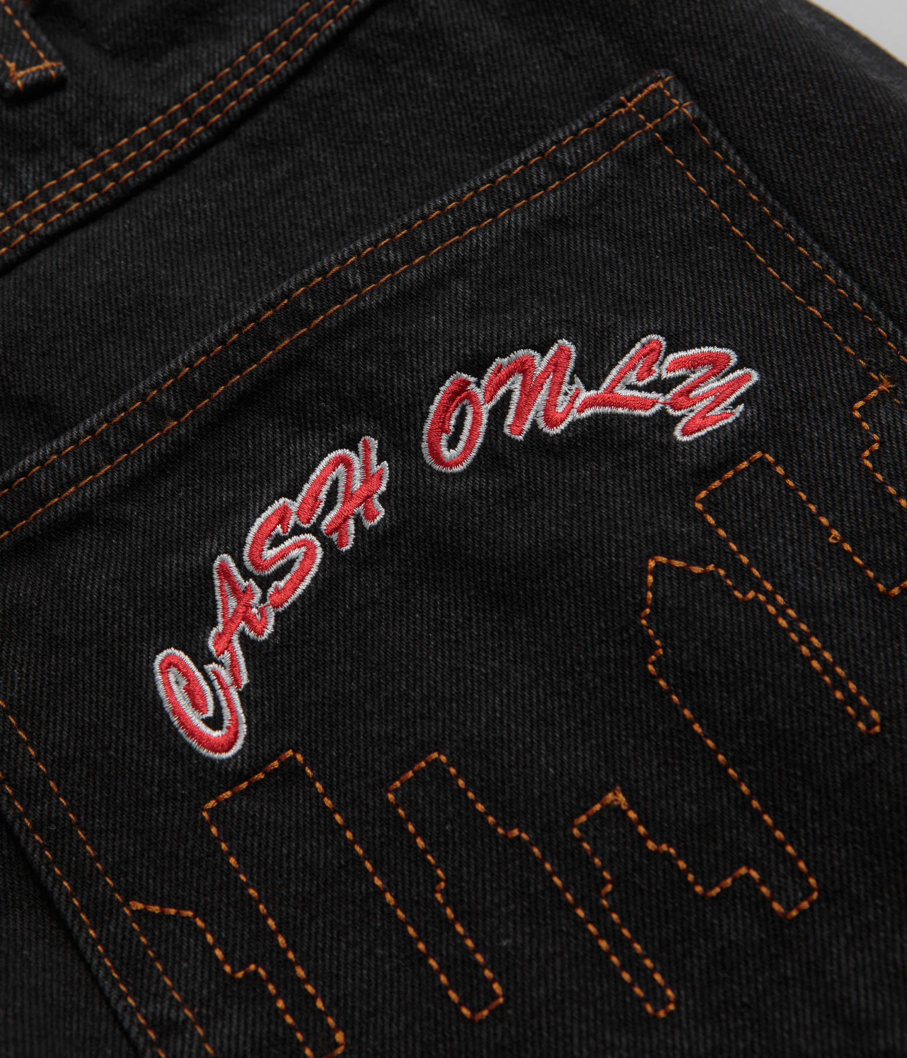 Cash Only Stylish Baggy Jeans - Trendy Washed Black / Classic Black