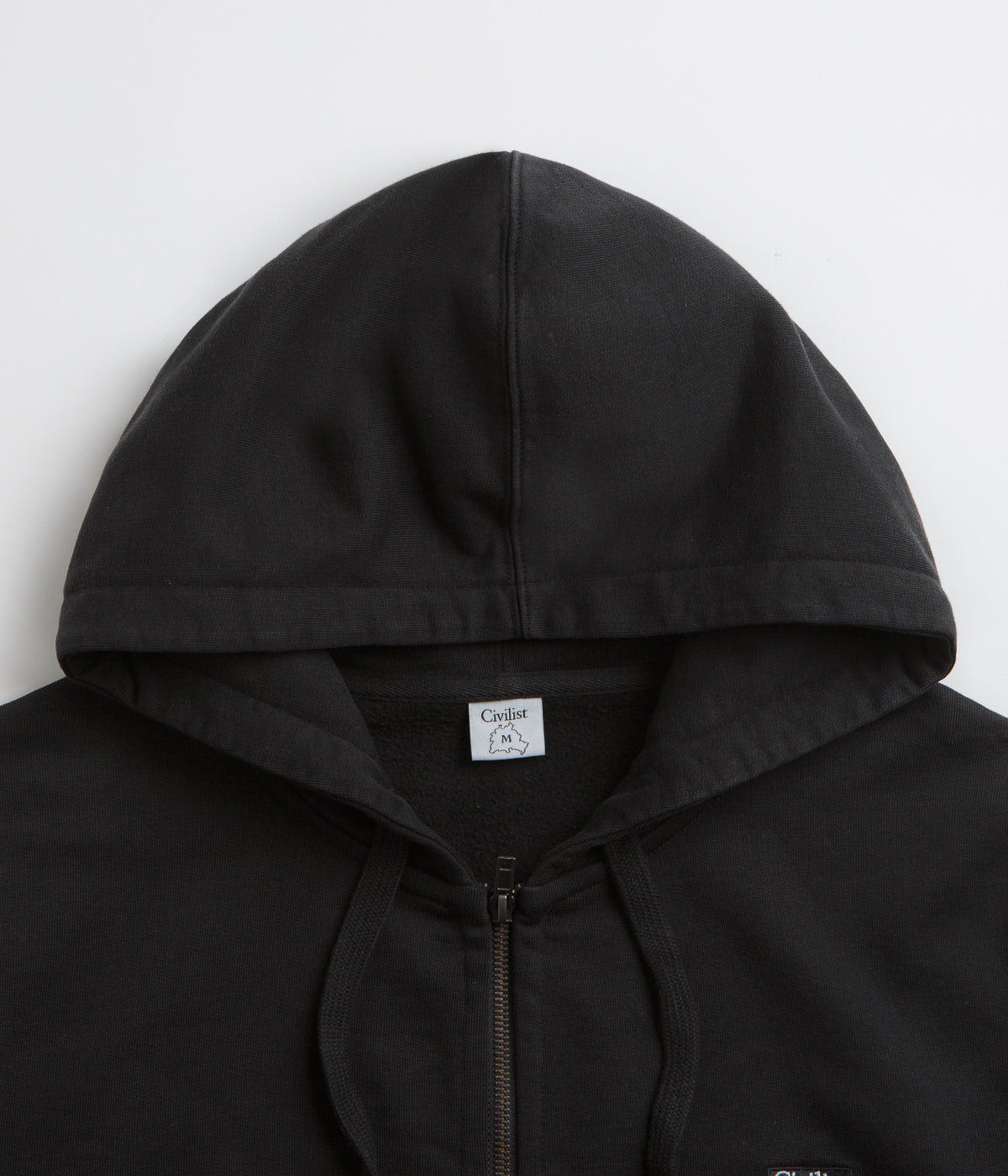 Civilist Studded Heavy Zip Hoodie - Black: An Edgy Fashion Statement