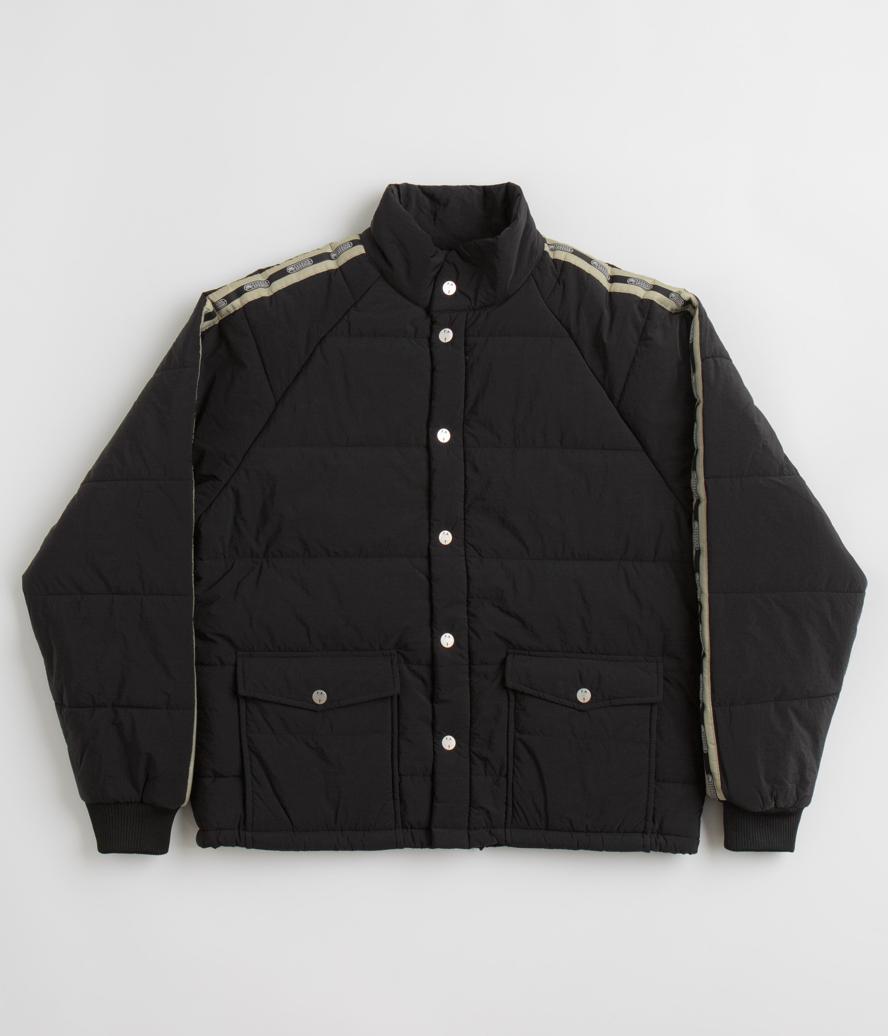 Fucking Awesome Dill Racing Black Puffer Jacket - A Skateboarding Essential