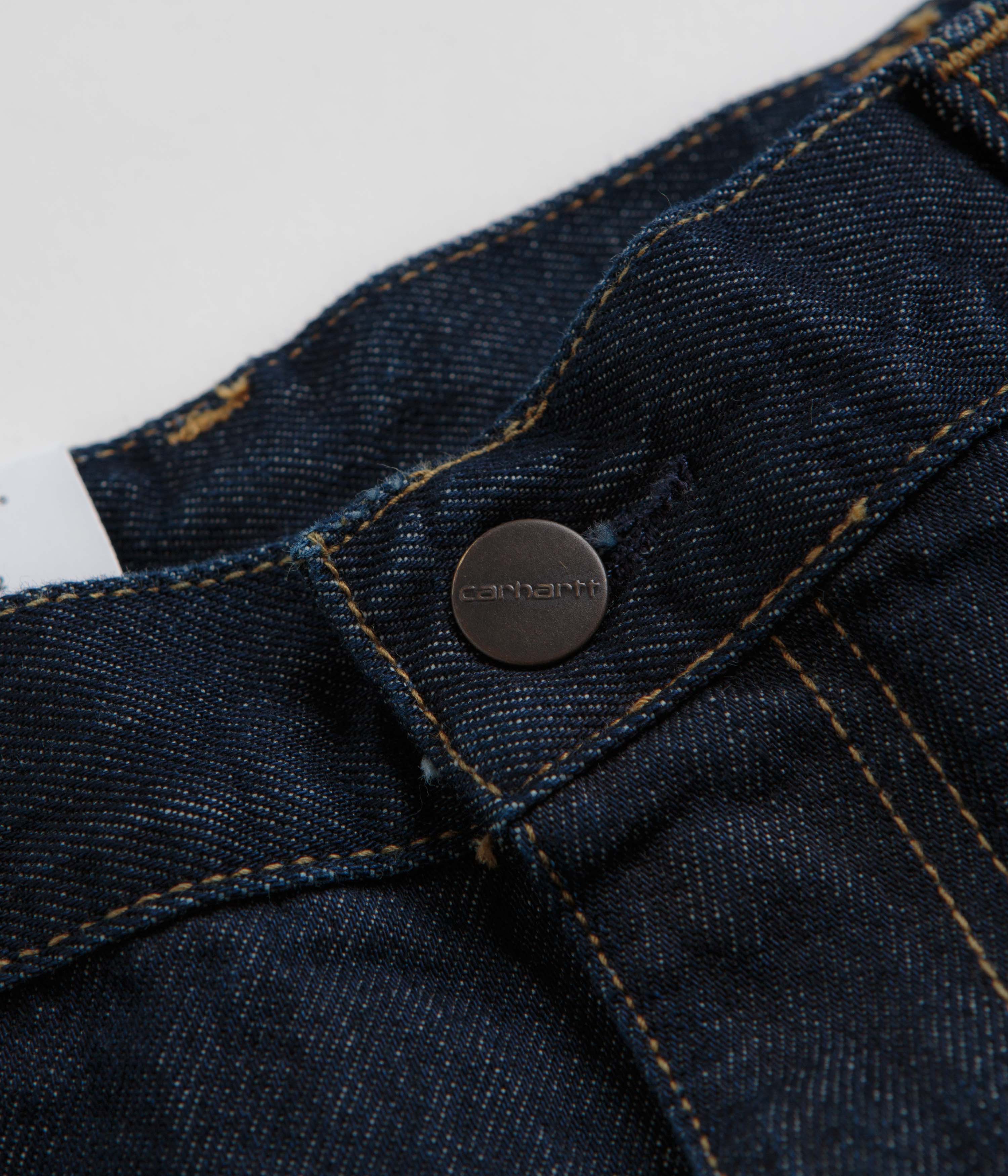 Carhartt Single Knee Shorts - Stunning Rinsed Blue