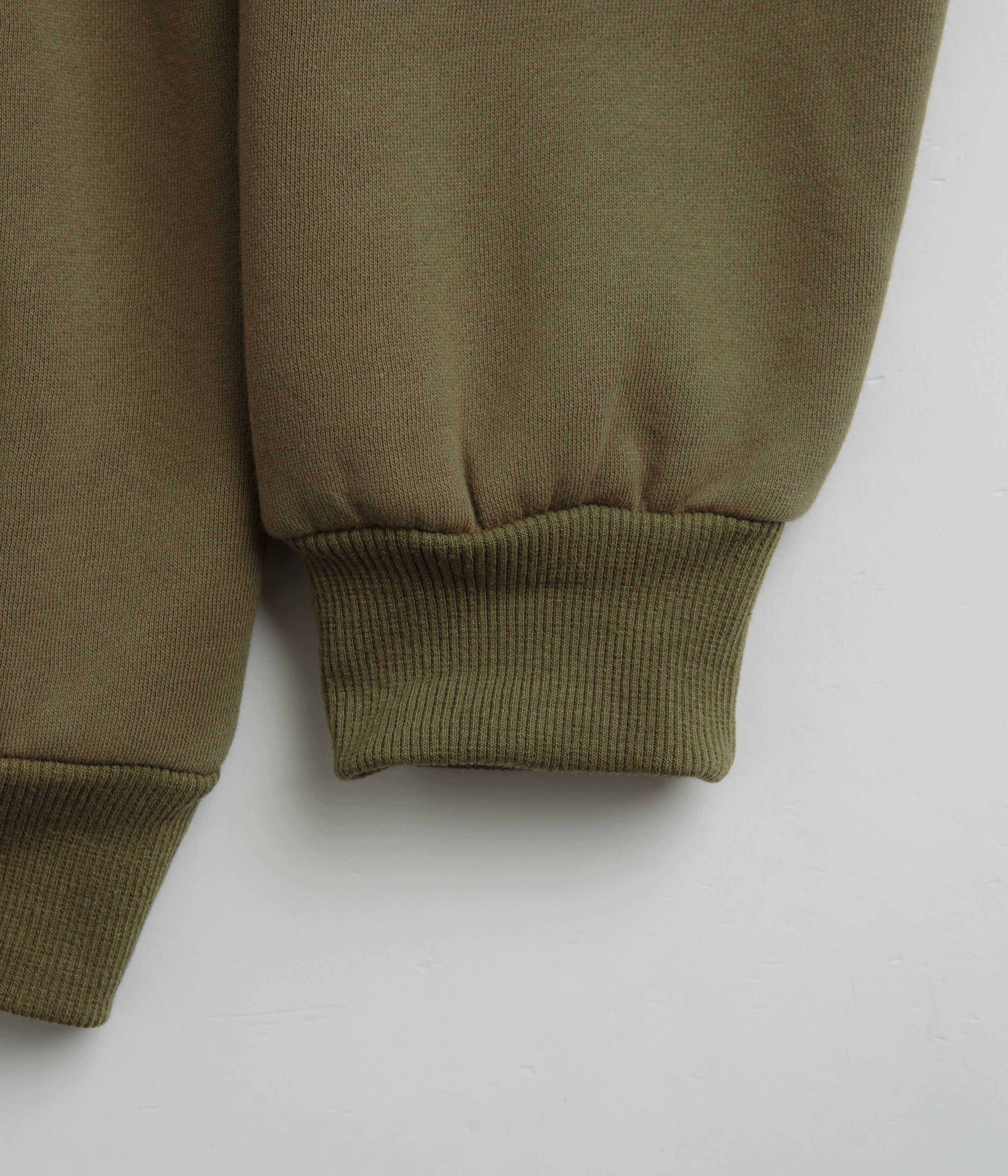 Butter Goods Army Green Terrain Zip - Thru Hoodie: A Skate - Culture Essential