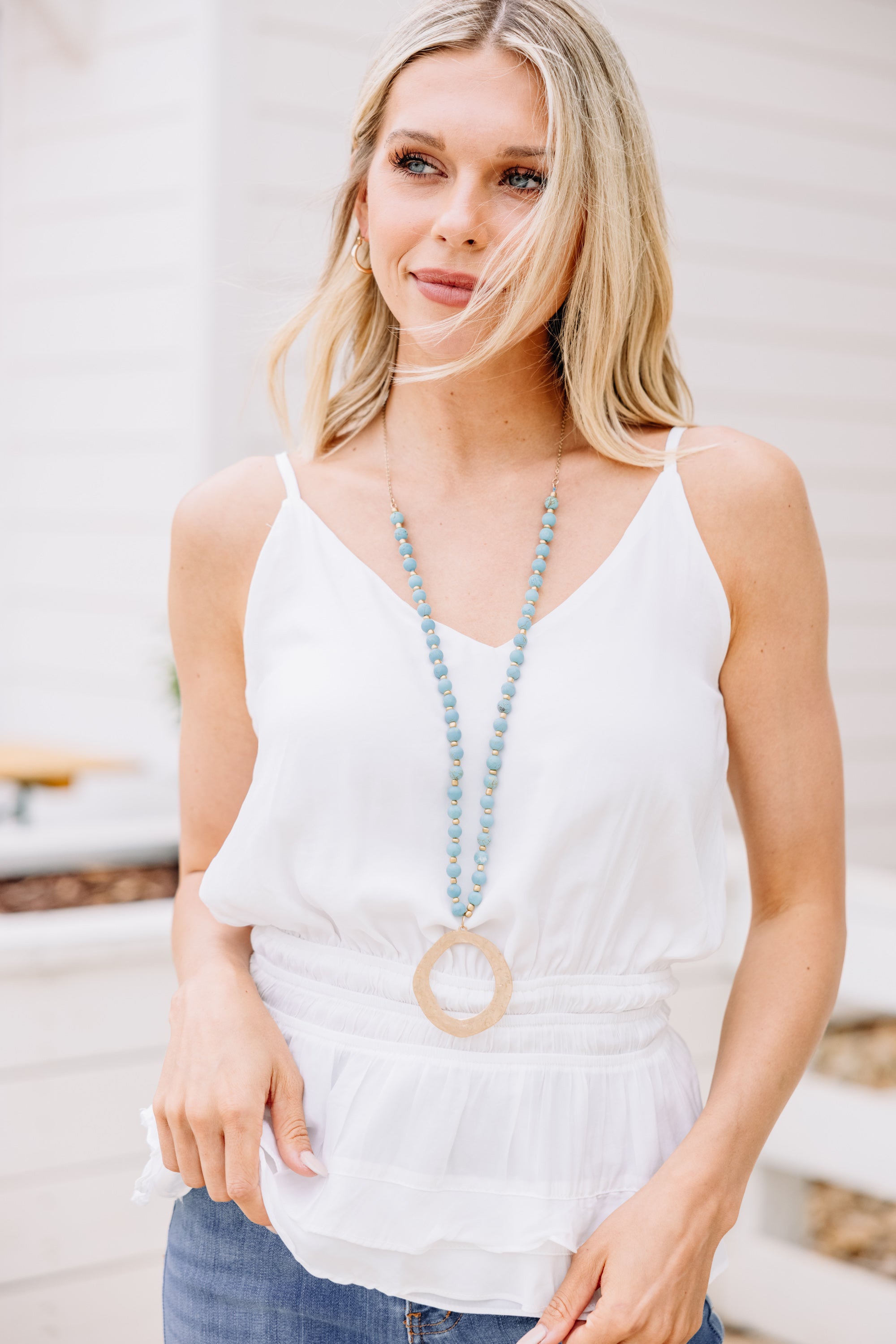 Gorgeous White Feeling-Your-Best Tank