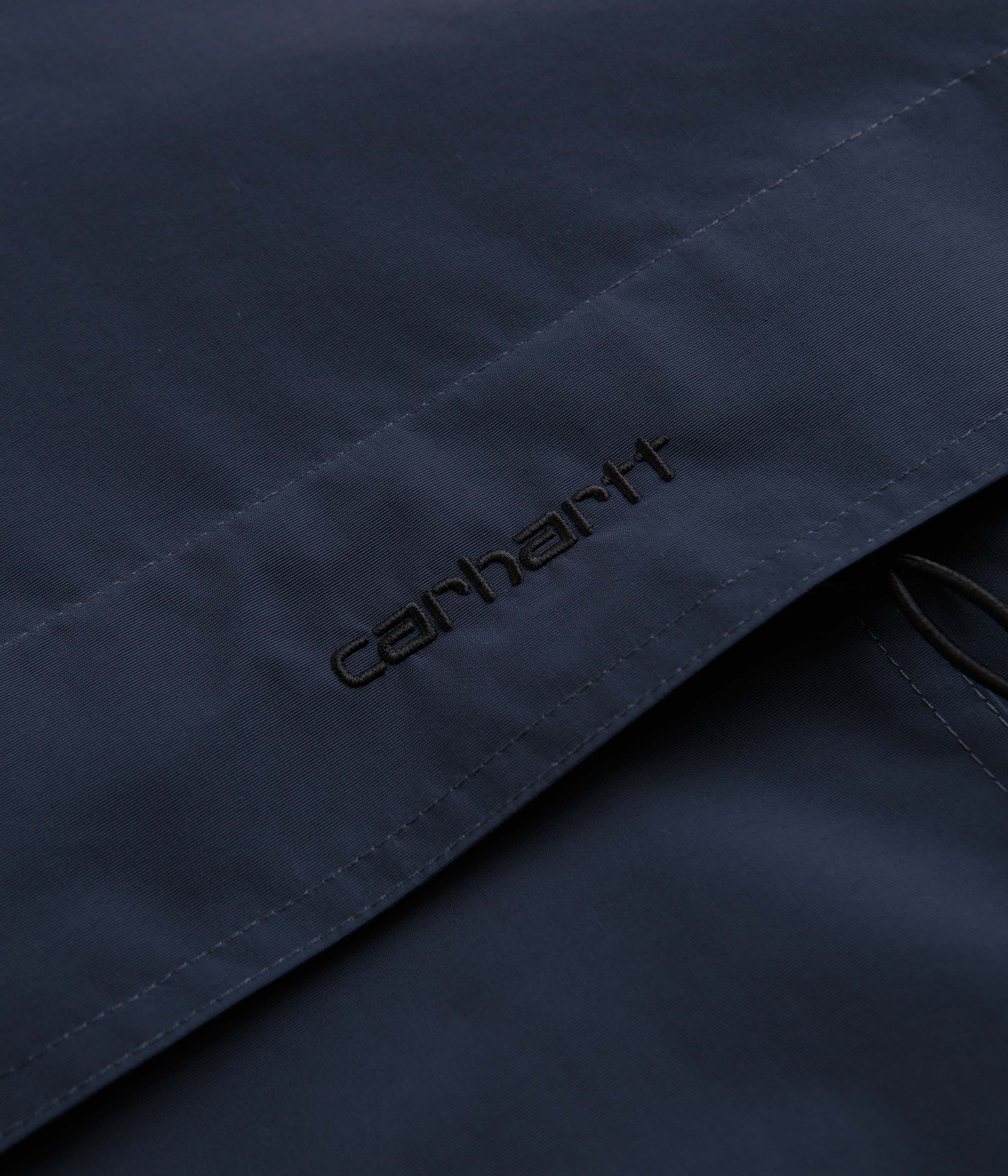 Carhartt Blue/Black Windbreaker Pullover Jacket - The Ultimate Style and Function Combo