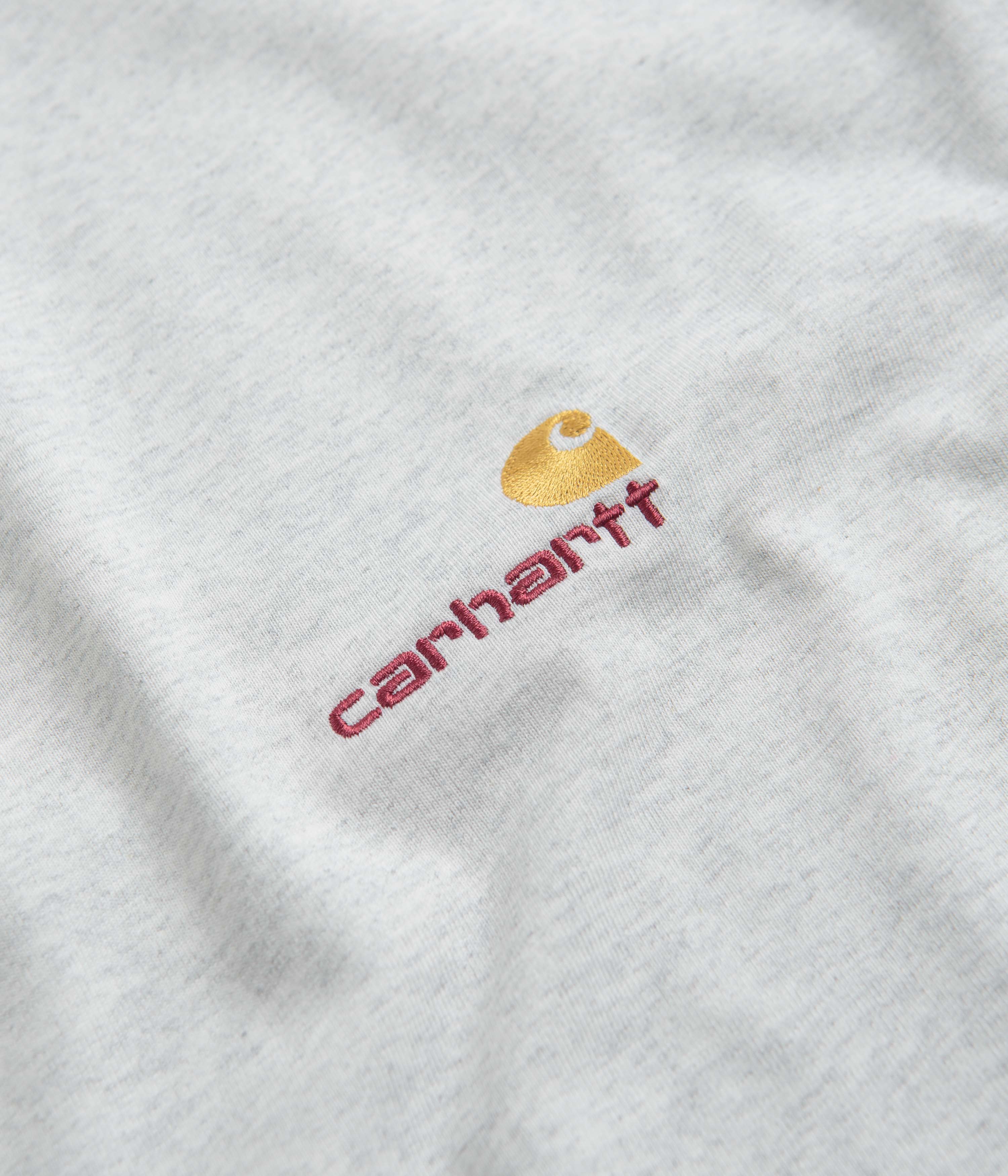 Carhartt's Stunning American Script T-Shirt in Ash Heather