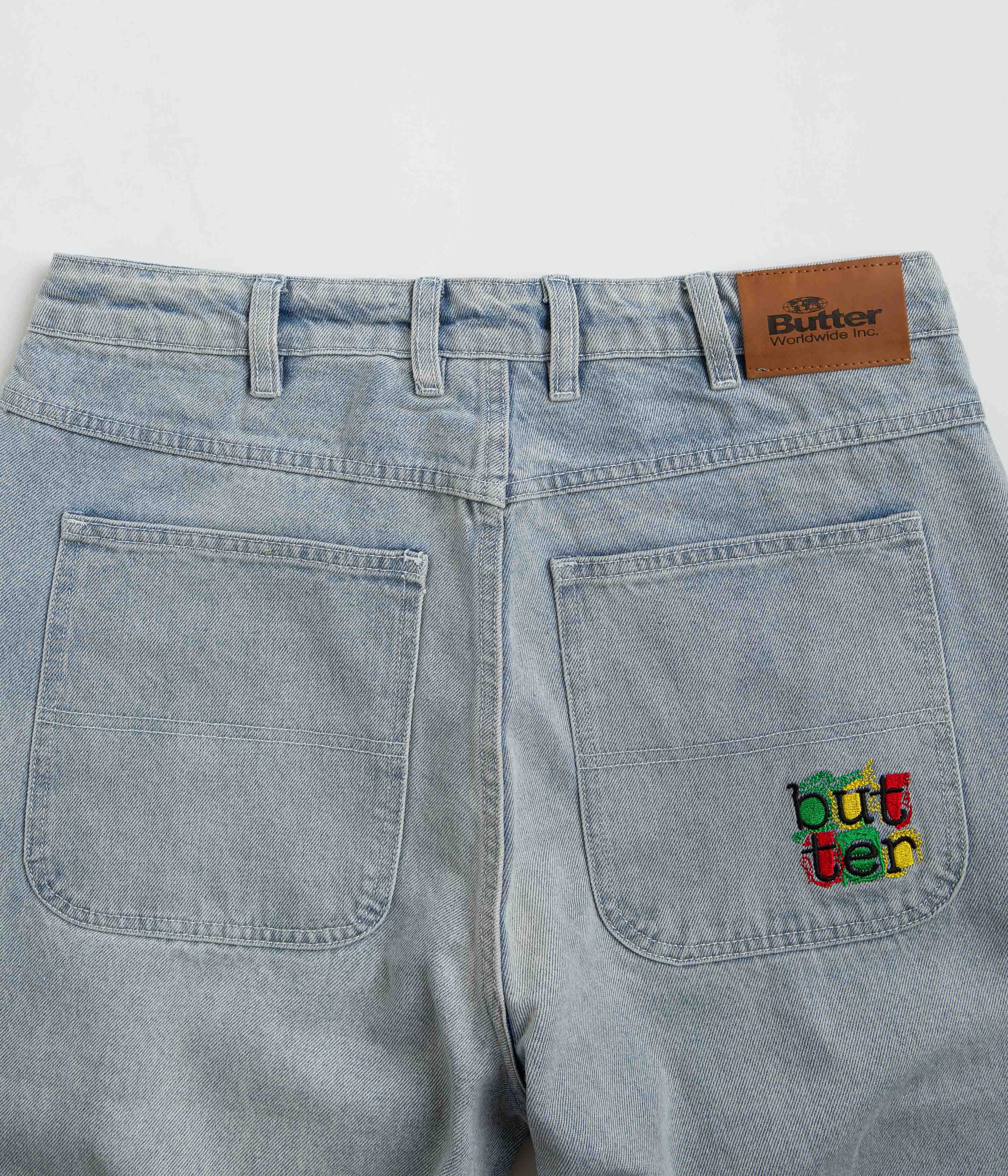 Butter Goods Light Blue Scribble Jeans - Fashionable Skatewear!