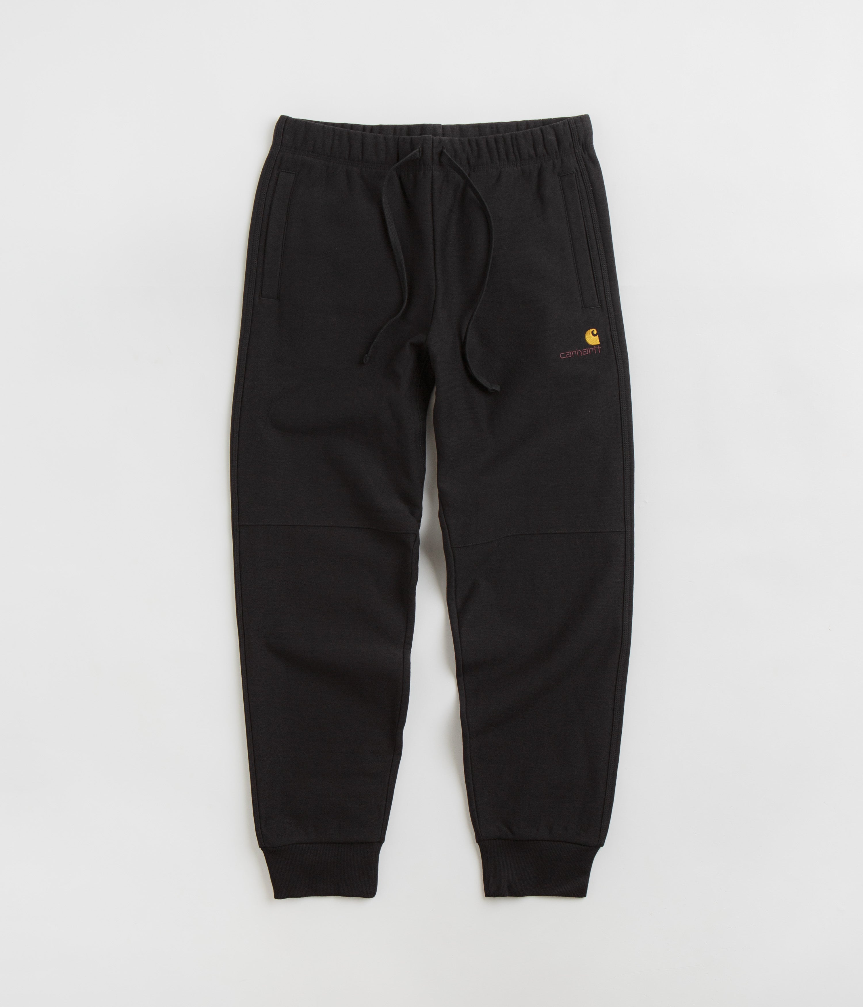 Carhartt American Script Black Sweatpants - Unbeatable Comfort!