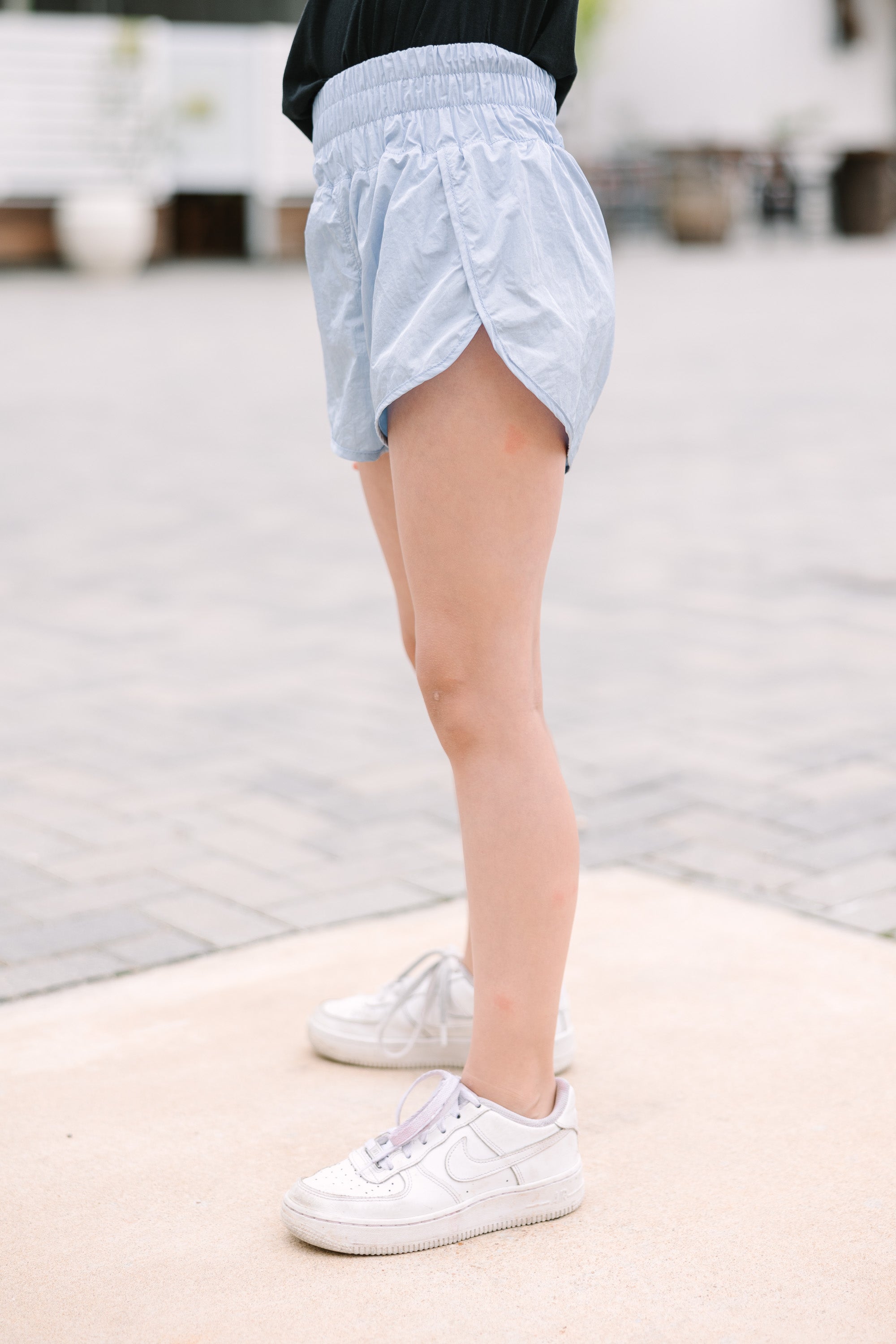 Girls' Light Blue Running Shorts: The Perfect Start for Athletic Adventures