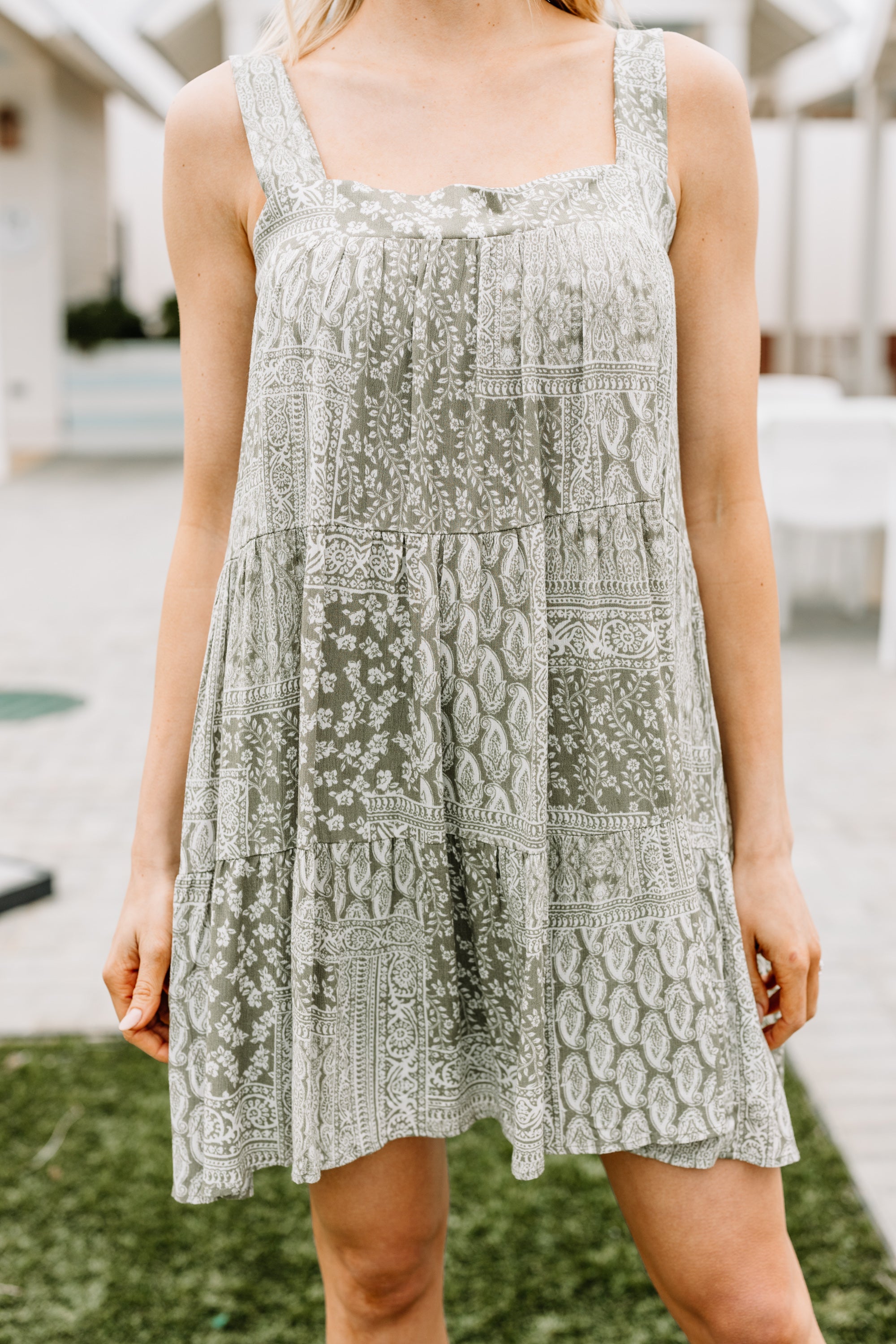 Charming Olive Green Mini Dress - Always by Your Side!