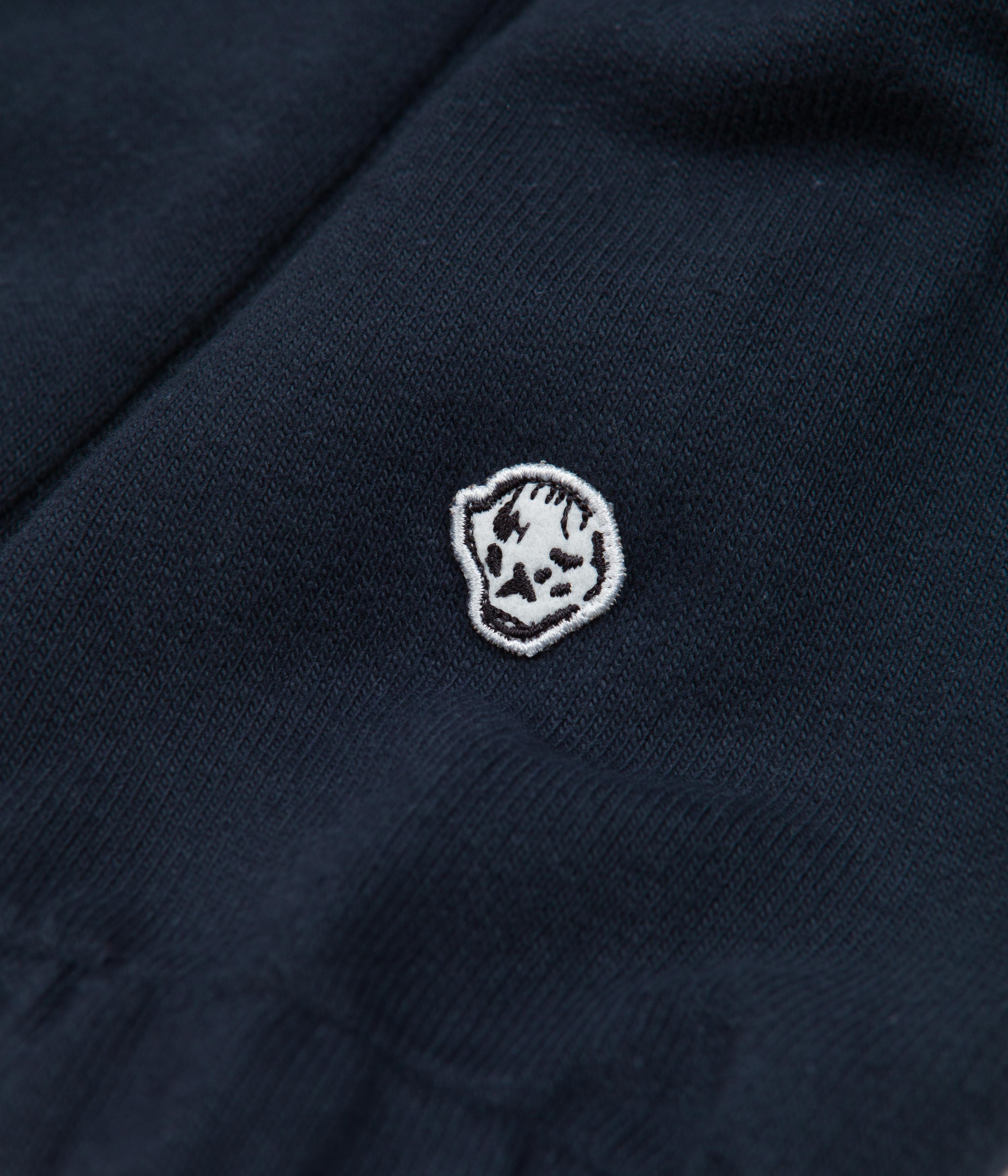 Dancer Dark Navy Zip Track Sweatshirt - A Stylish Vintage-Inspired Gem