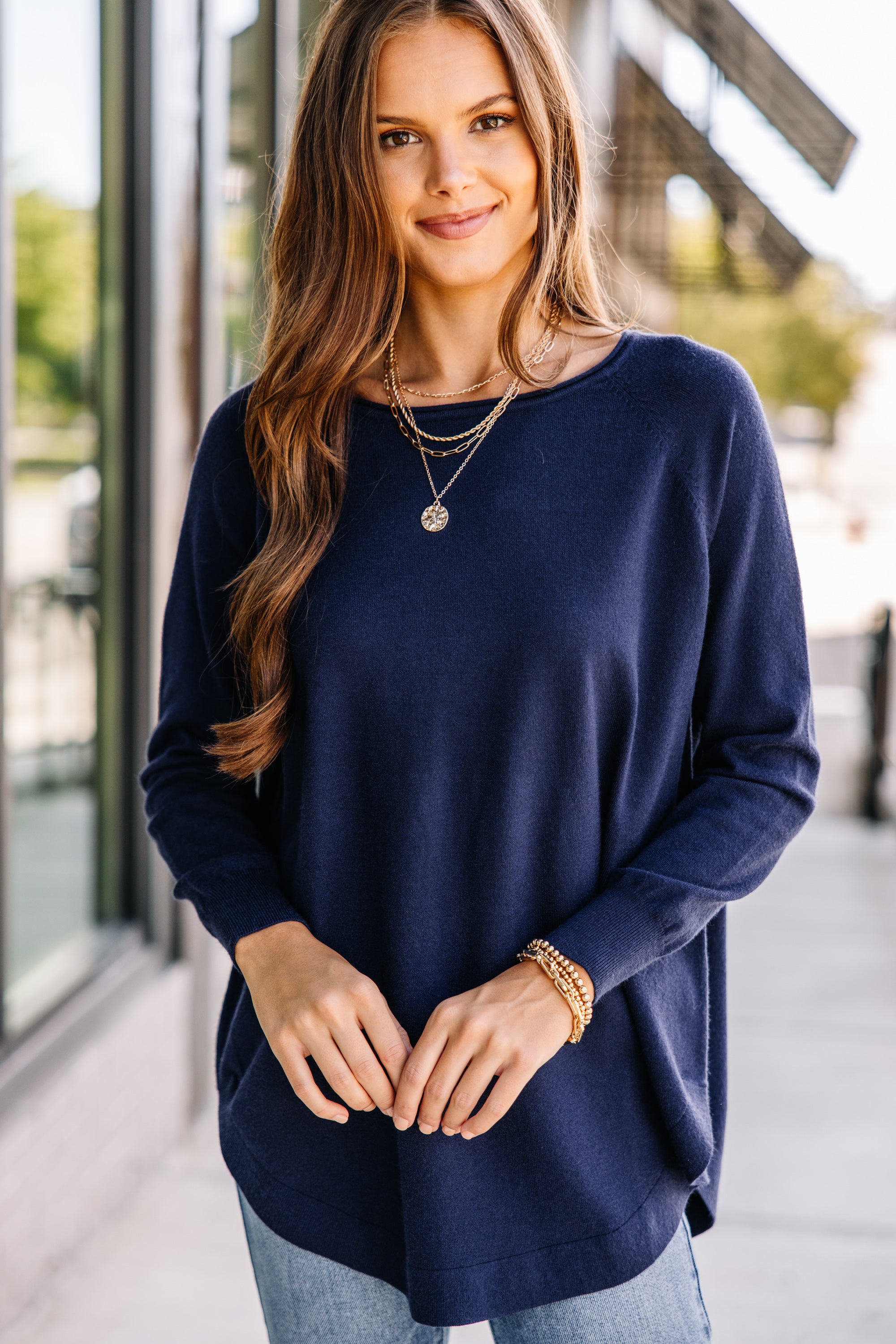 Navy Blue Good Girl Classic Tunic - Irresistible Fashion!