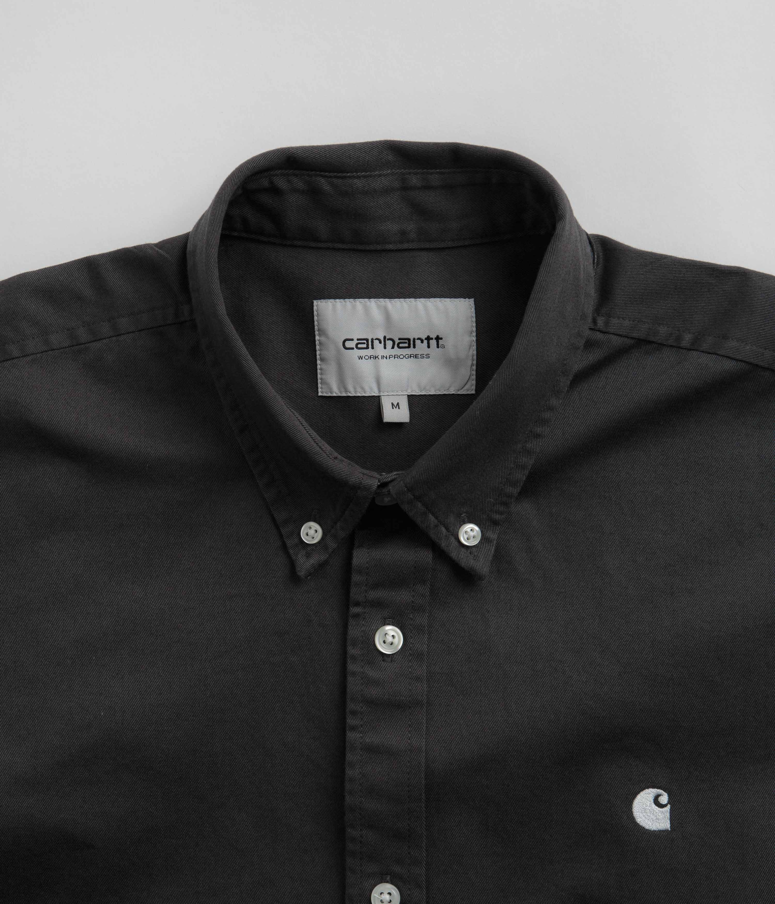 Carhartt Madison Shirt - Stunning Charcoal / White