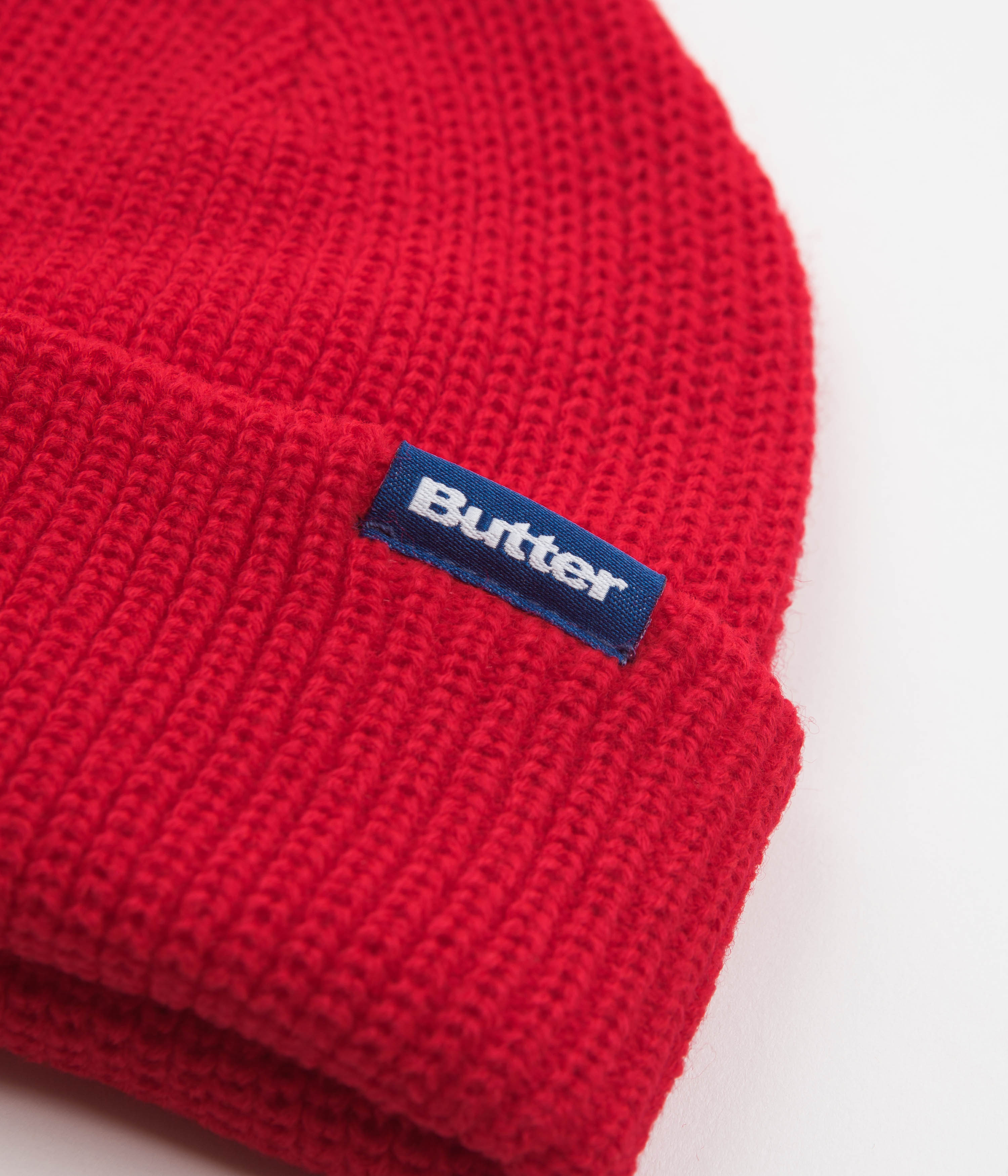 Butter Goods Red Wharfie Beanie - A Must - Have!