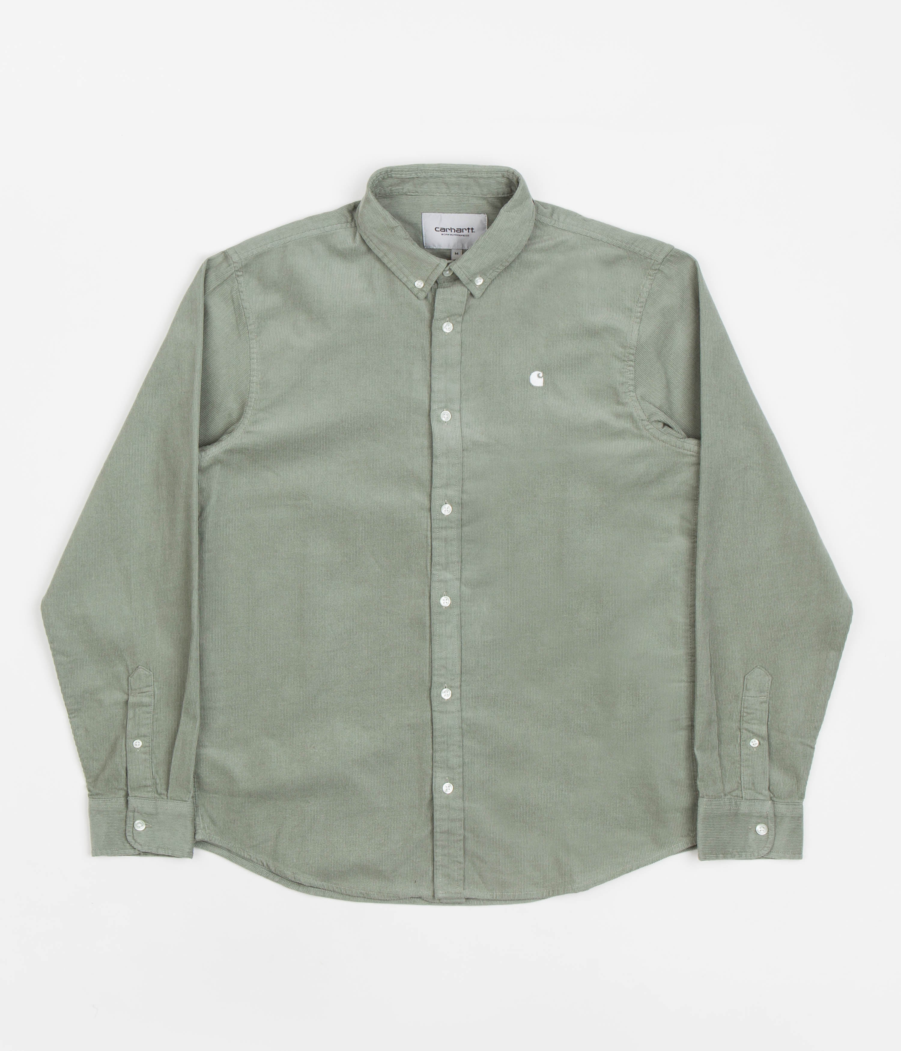 Carhartt Madison Fine Cord Shirt - Stunning Yucca/White Blend