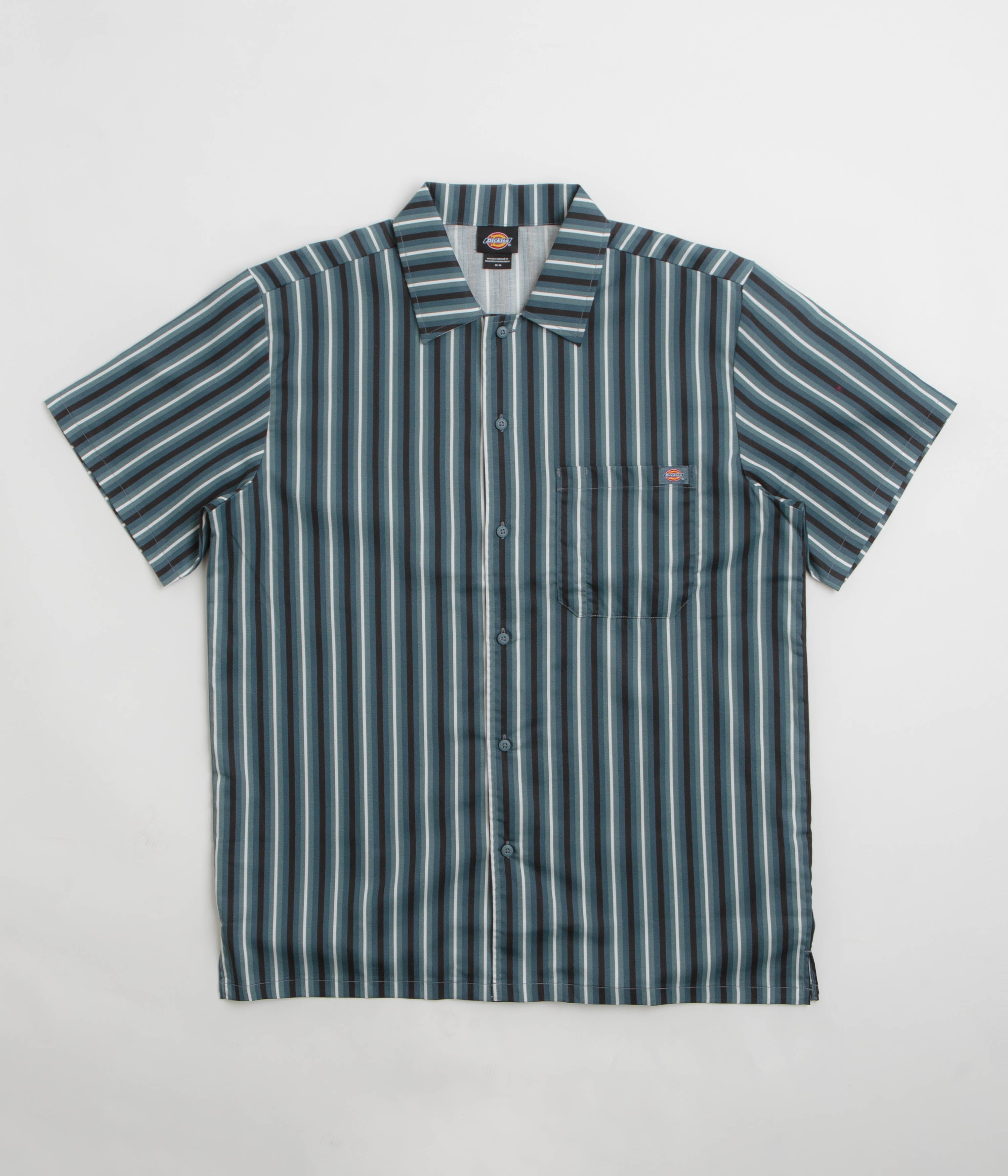 Dickies Stormy Weather Multi - Stripe Short - Sleeve Work Shirt: A Stylish Essential