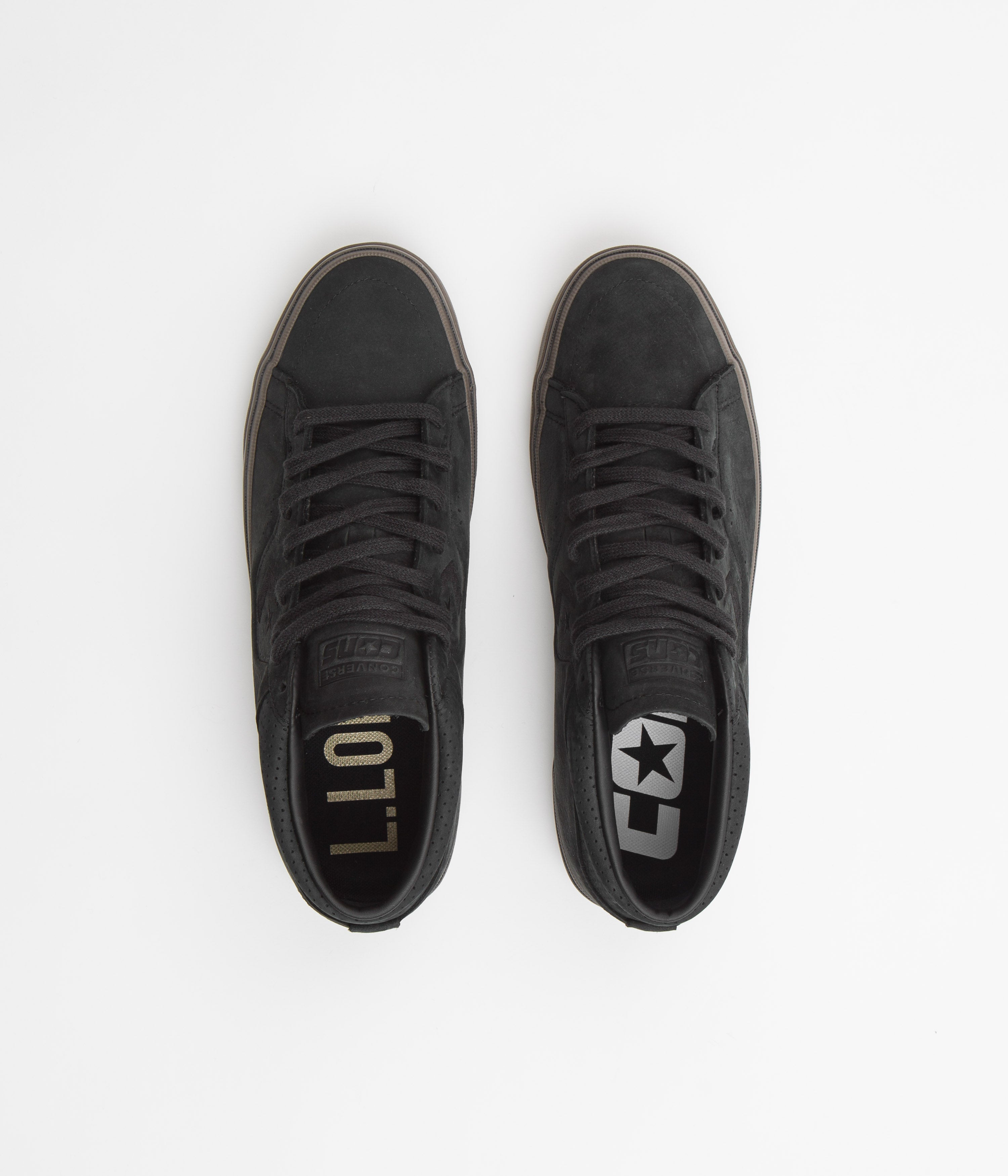 Converse Louie Lopez Pro Mid Skate Shoes - Stylish Black & Dark Mushroom