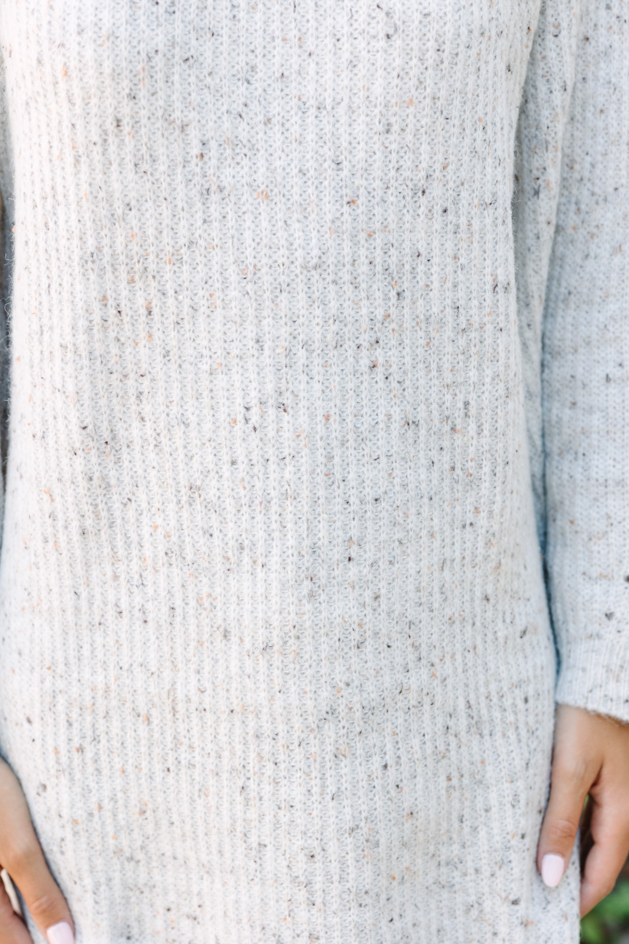 Feeling It Ivory White Turtleneck Sweater Dress - Cozy and Stylish