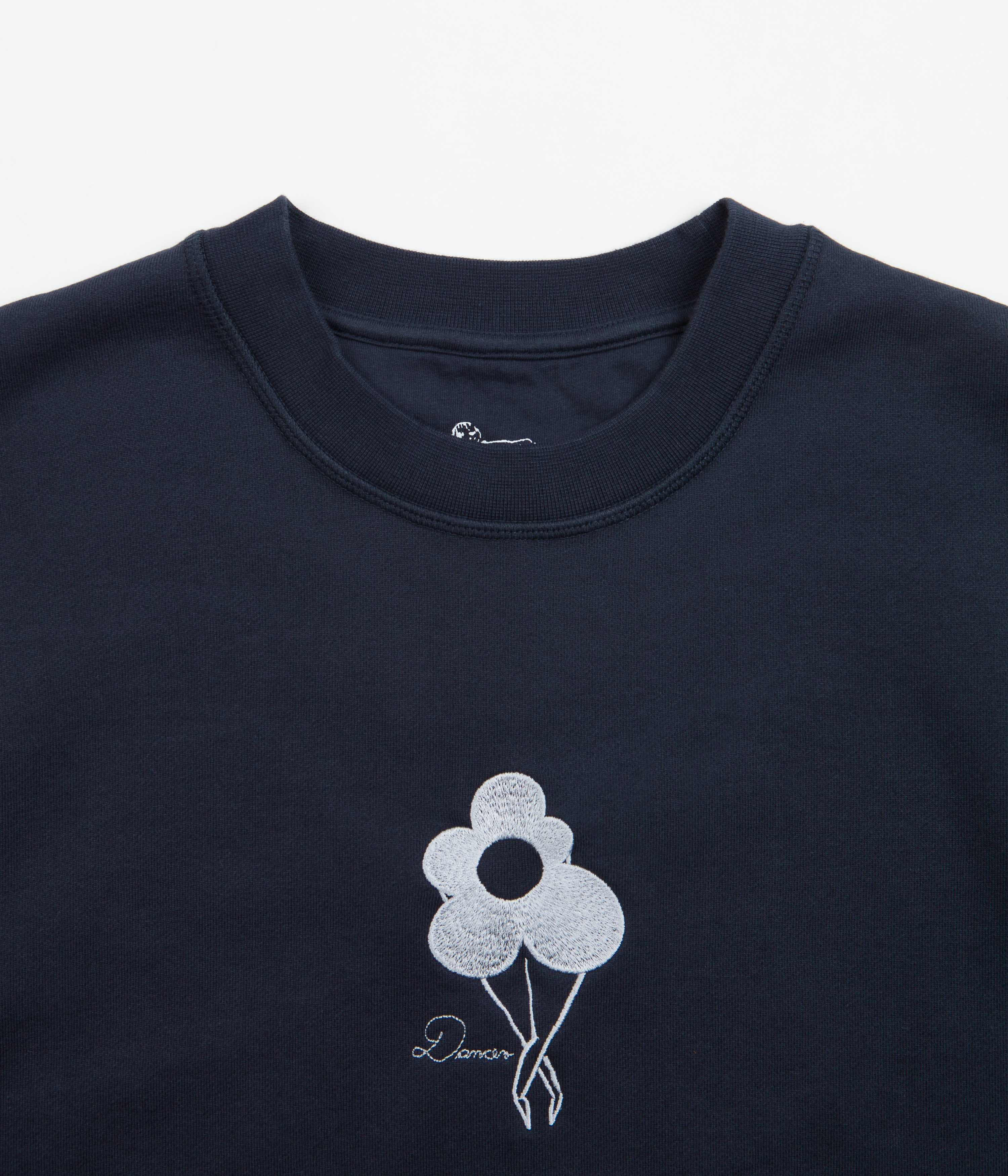 Dancer Flower Logo Crewneck Sweatshirt - Dark Navy: A Must-Have for Skate Enthusiasts