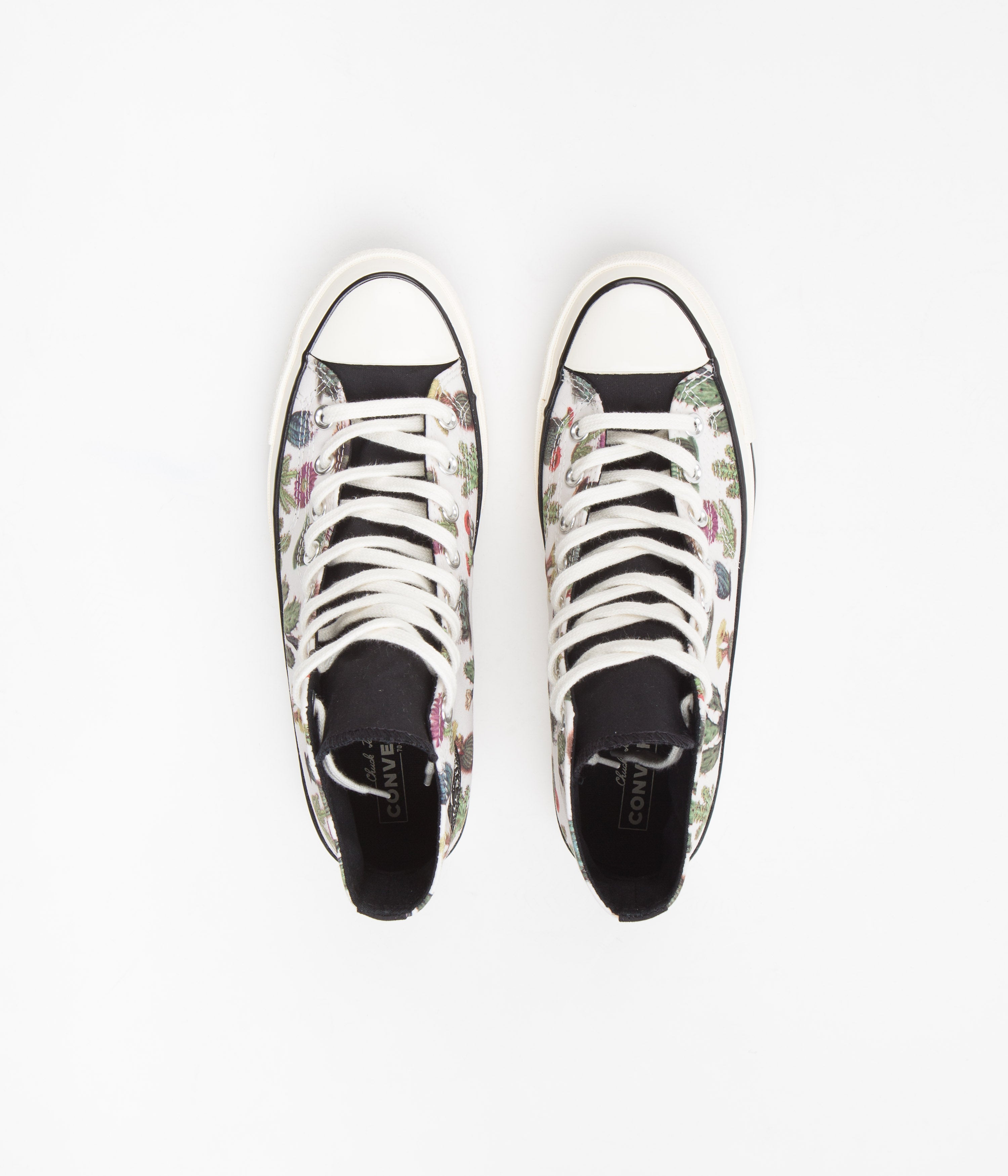 Converse CTAS 70's Hi Succulent Print Shoes - Stunning Egret/Black Combo
