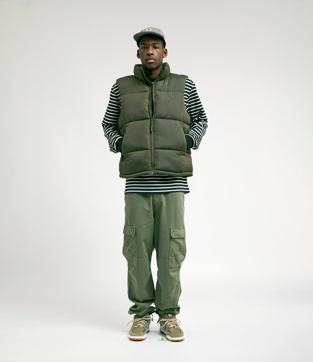 by Parra Olive Sitting Pear Puffer Vest - Stay Warm in Style!