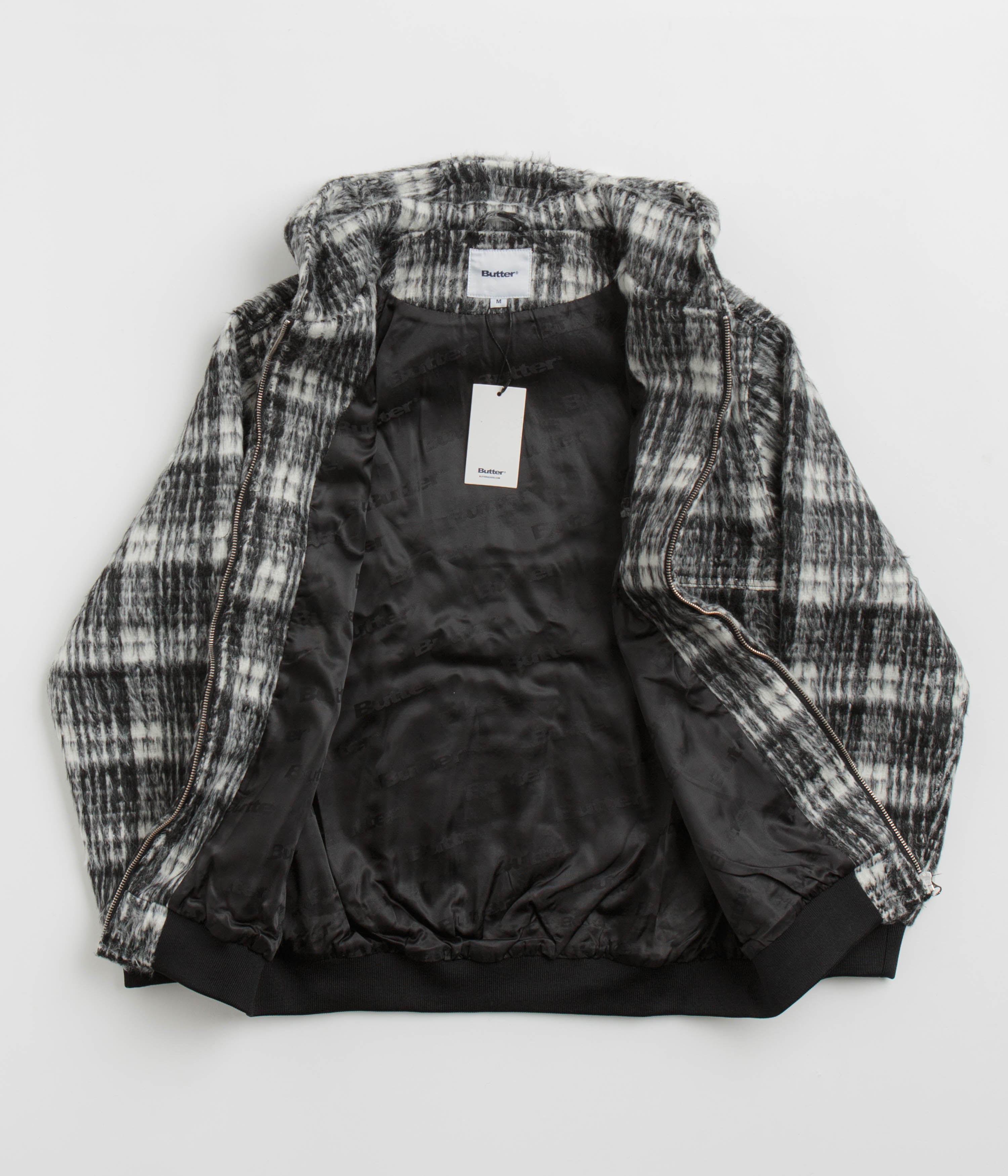 Butter Goods Stunning Heavy Plaid Work Jacket - Black & White