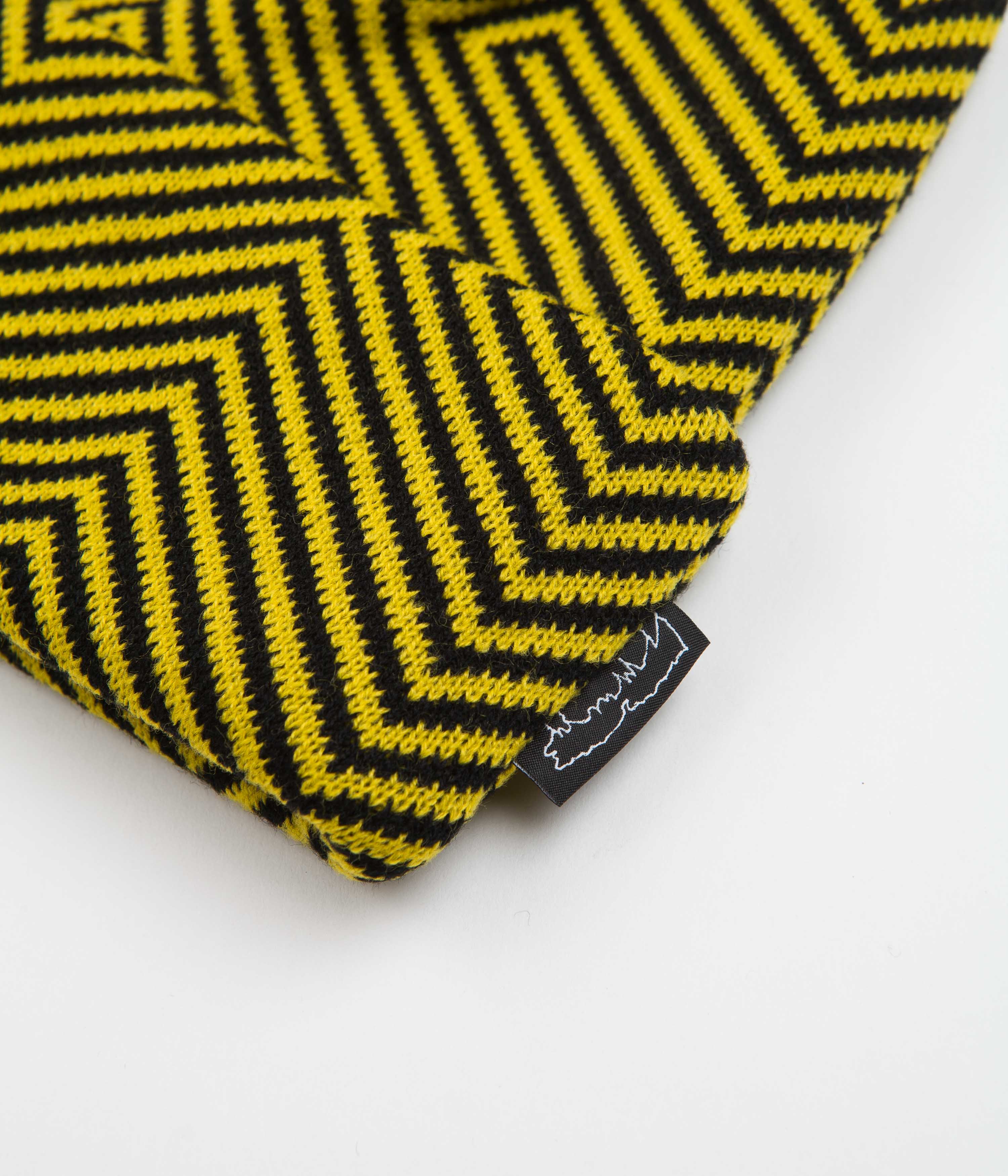 Fucking Awesome 'Hurt Your Eyes' Mustard Beanie - Stand Out in Style!