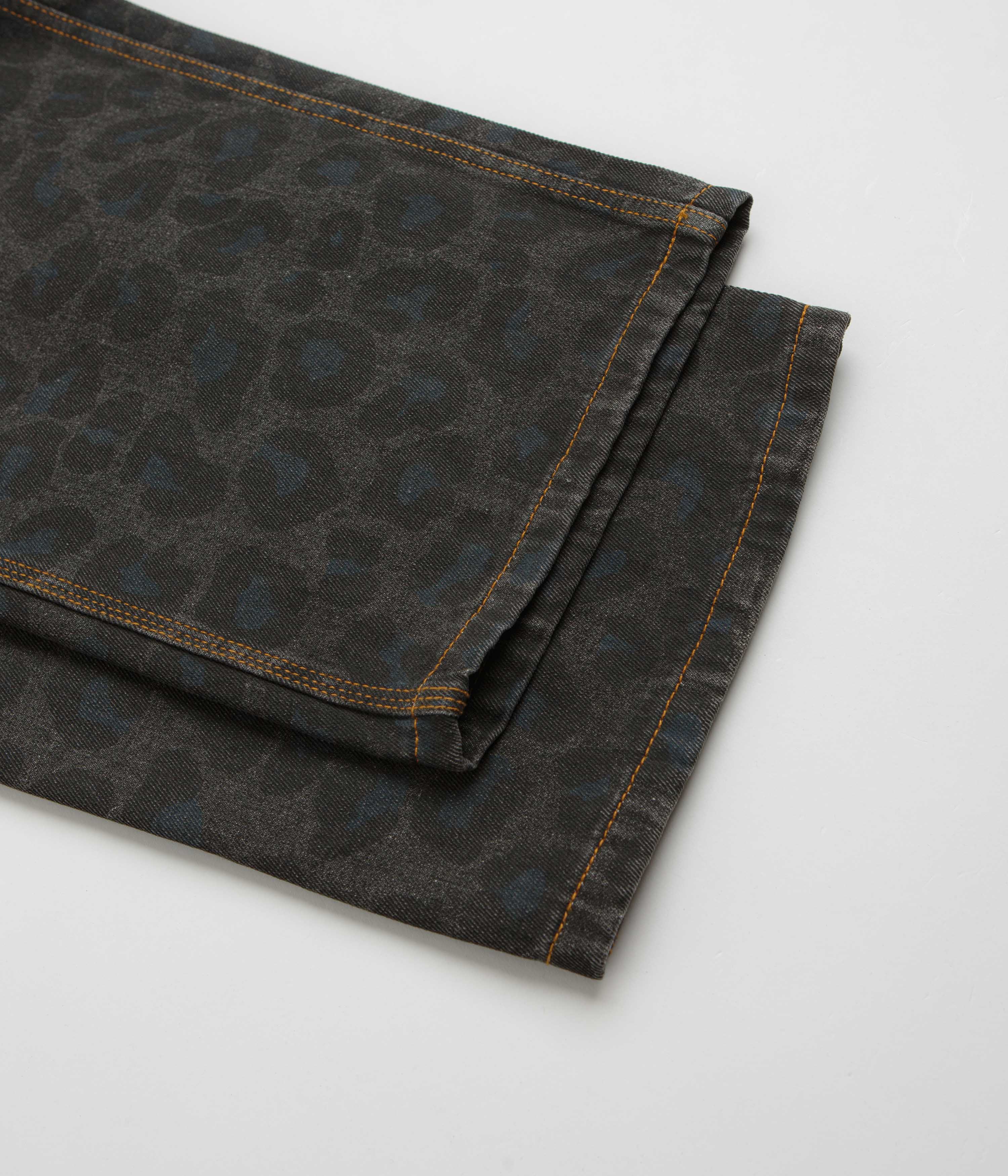 Butter Goods Black Leopard-Print Baggy Jeans - Irresistible Style!