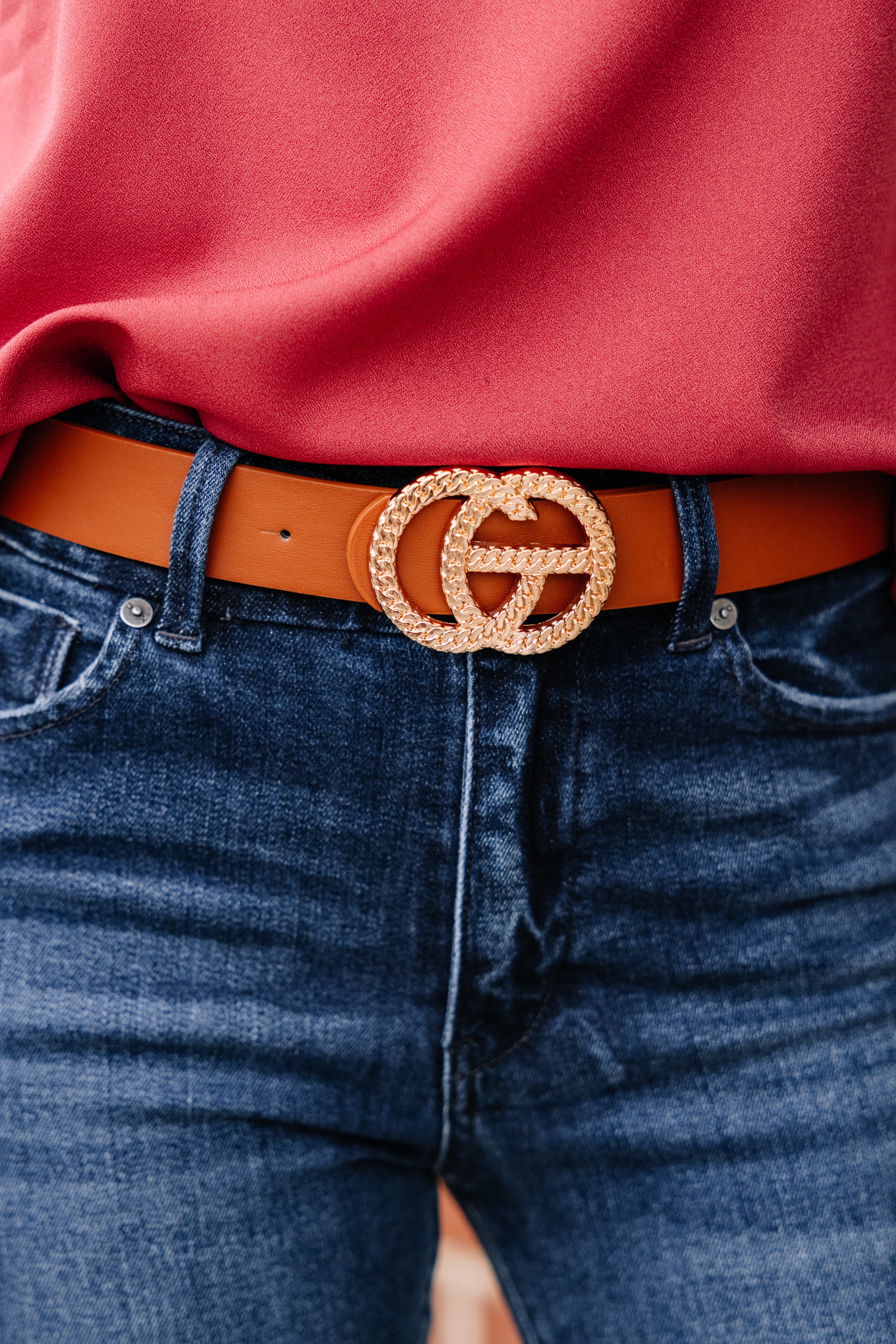 Unleash Your Best with the Cognac Brown Belt