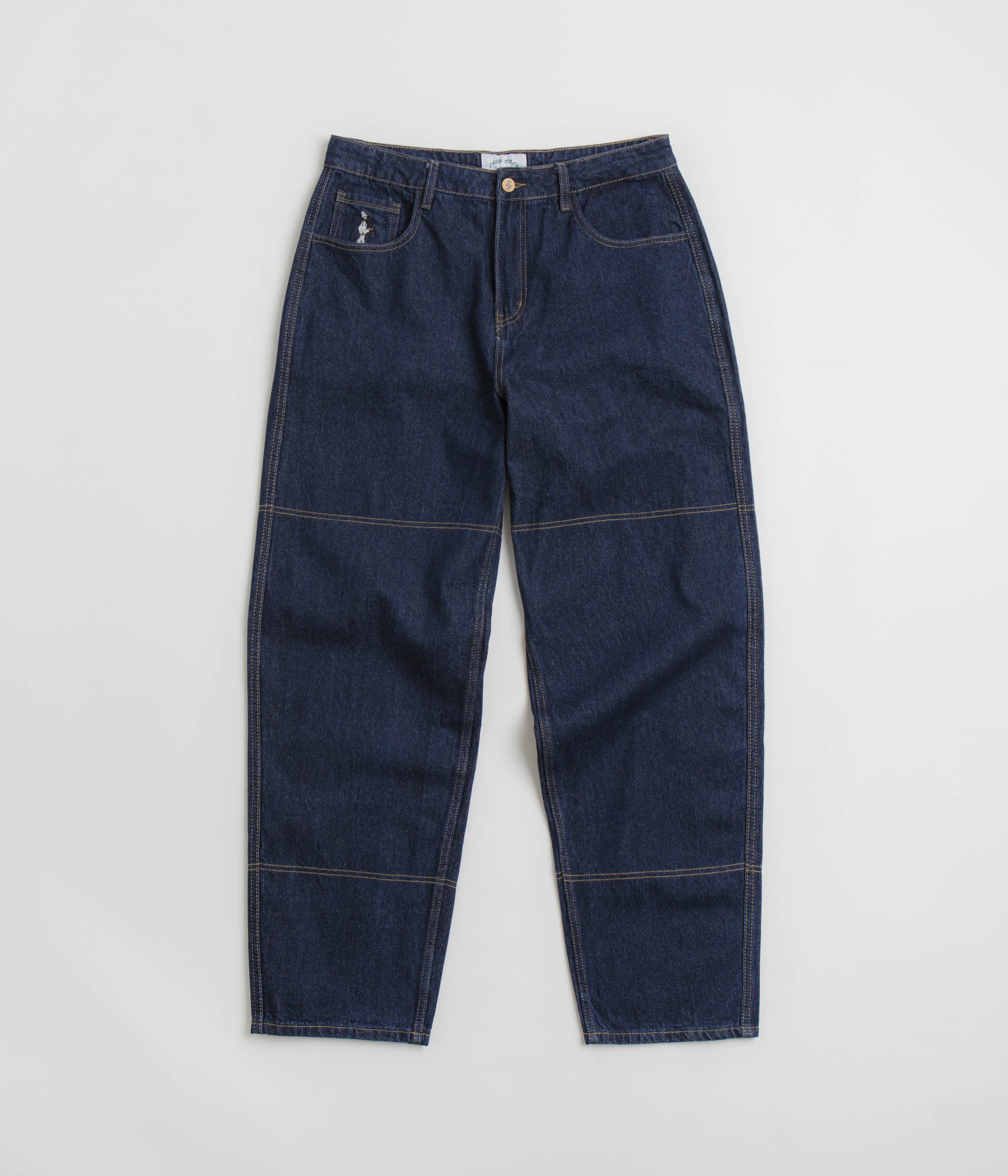 Cash Only Aleka Jeans - Raw Indigo: Ultra Cool Denim