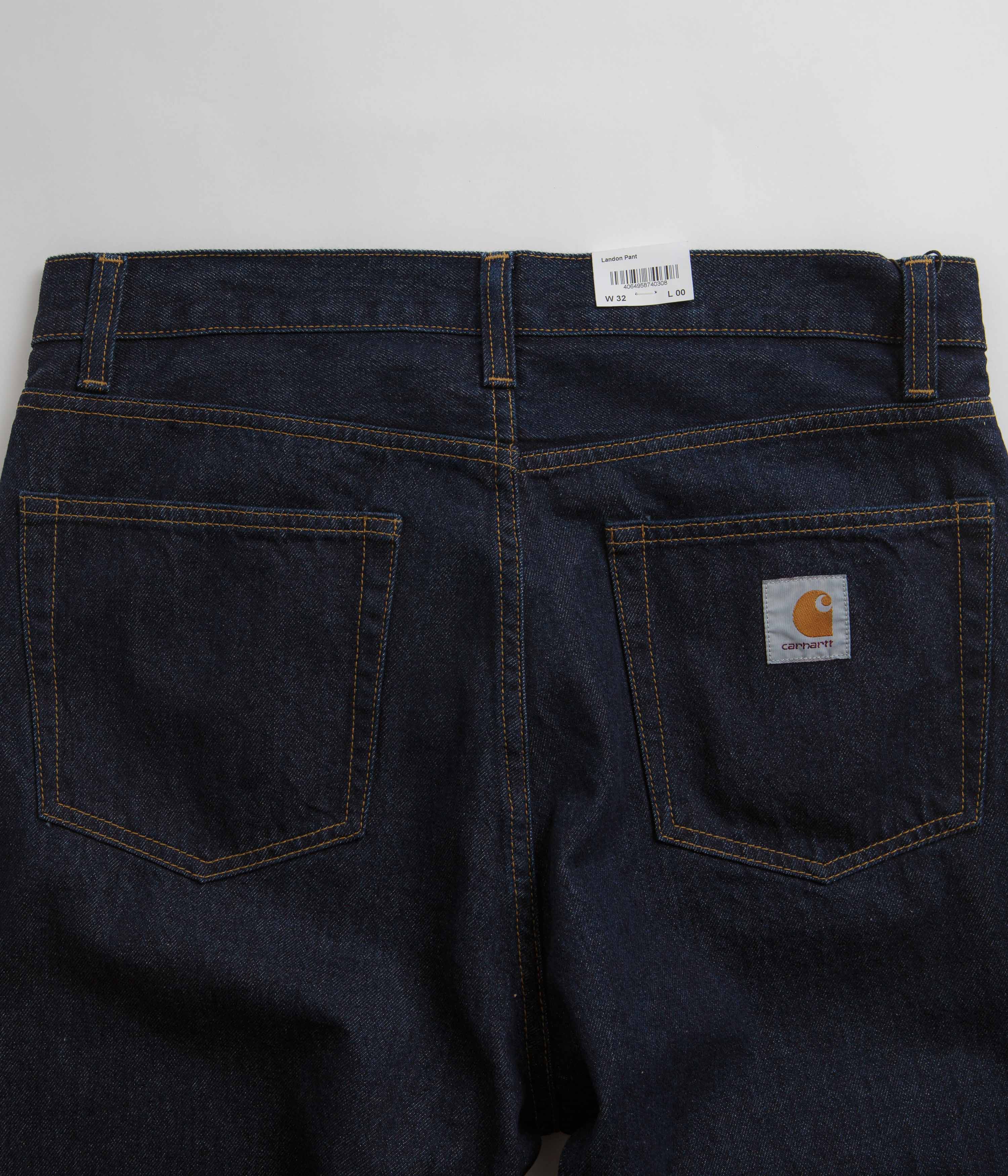 Carhartt Landon Blue Rinsed Denim Pants - Iconic 30th Anniversary Style!