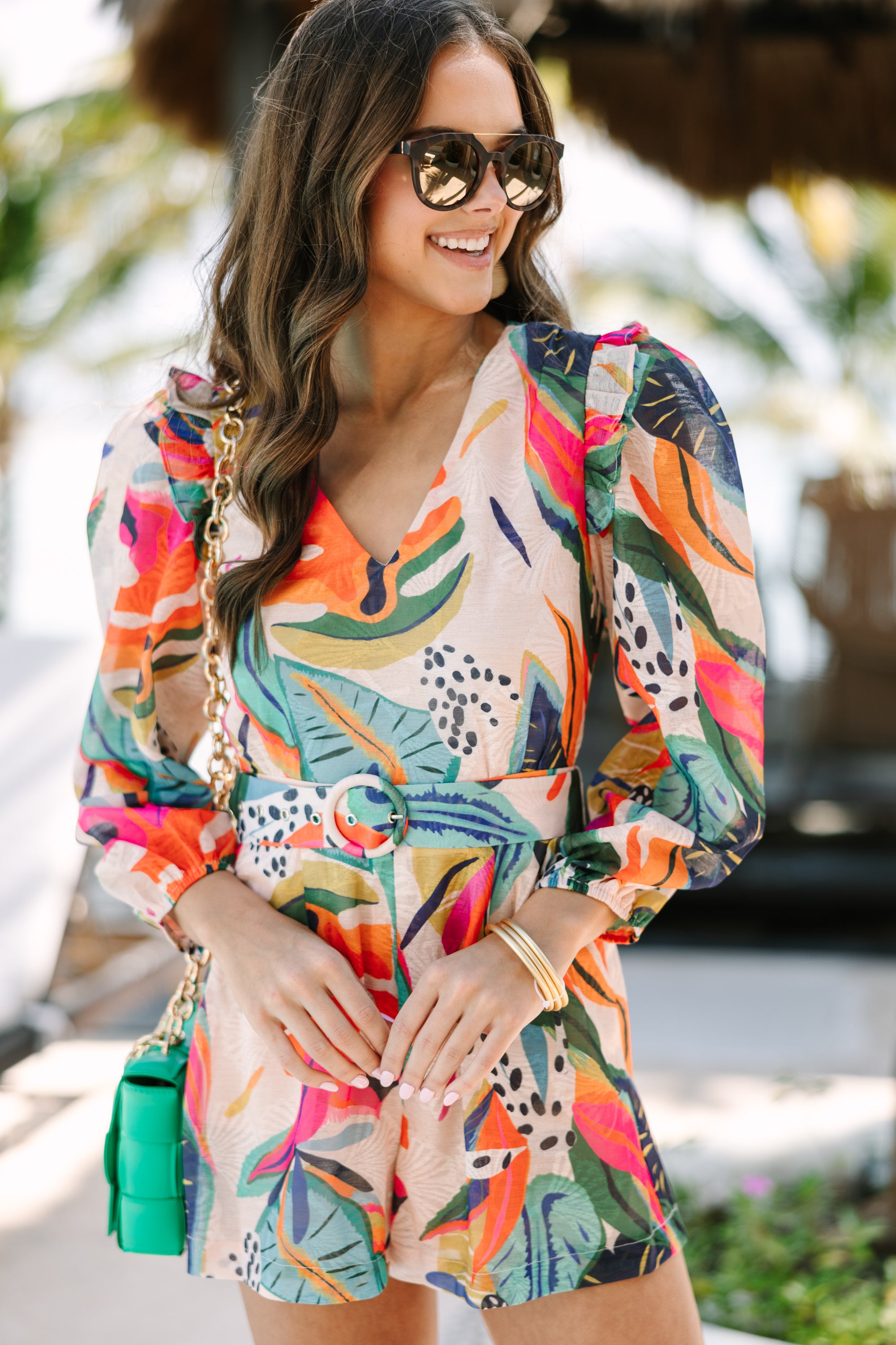 Must-Have Multi-Colored Tropical Romper for Your Dream Vacation