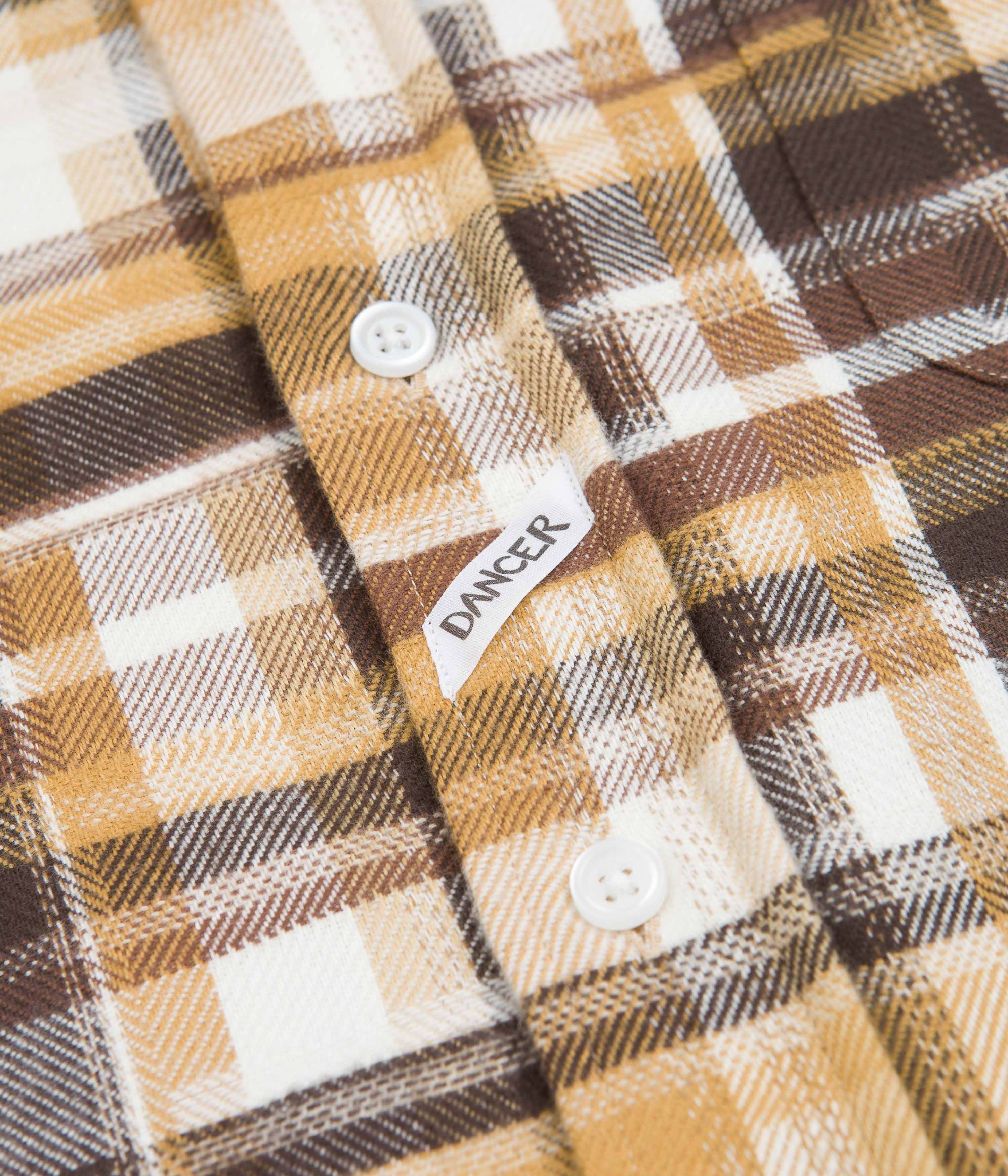 Dancer Danssoni Brown Mix One - Pocket Shirt: A Vintage - Inspired Skate Essential