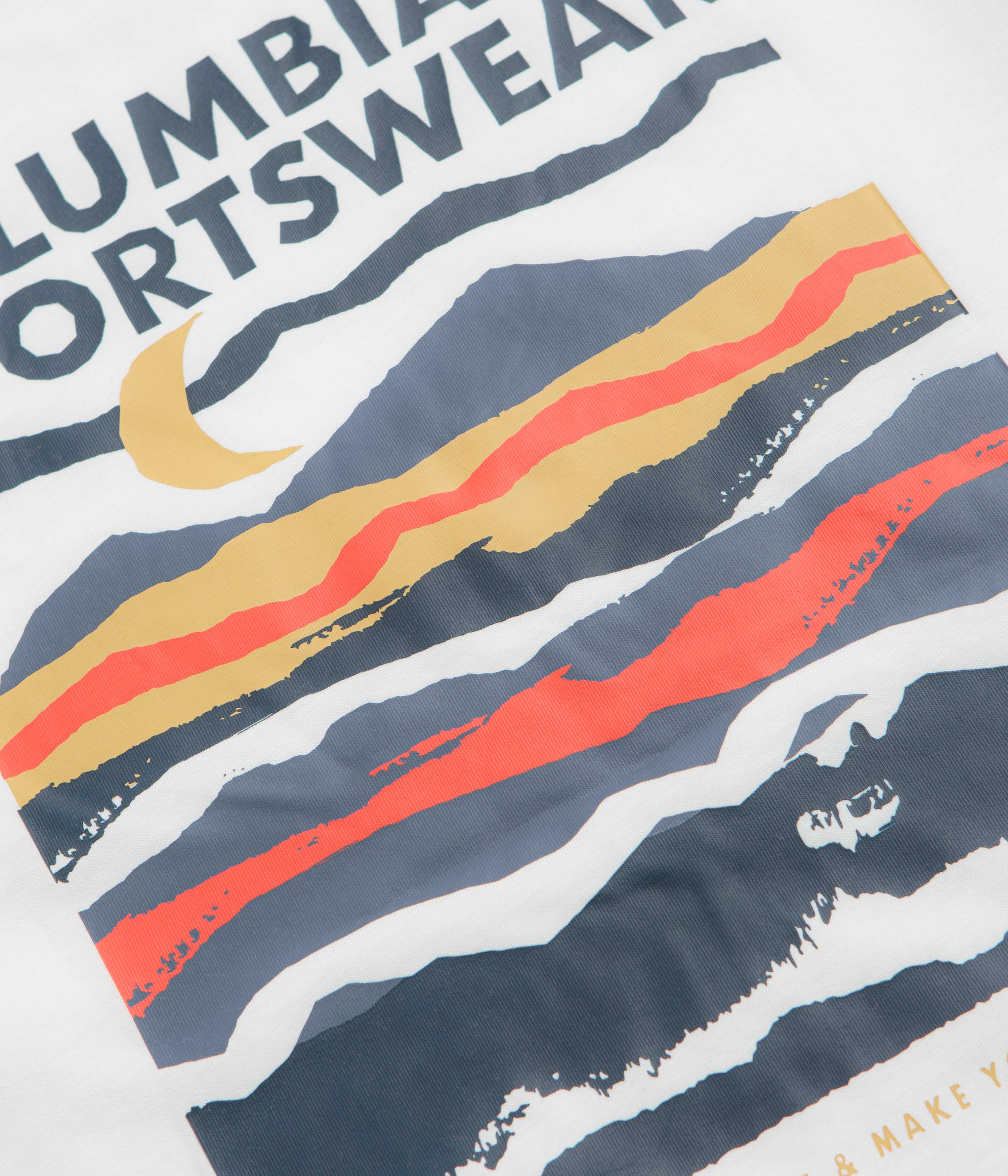 Columbia Explorers Canyon Back T-Shirt - Stunning White / Mysterious Torn Moonscape
