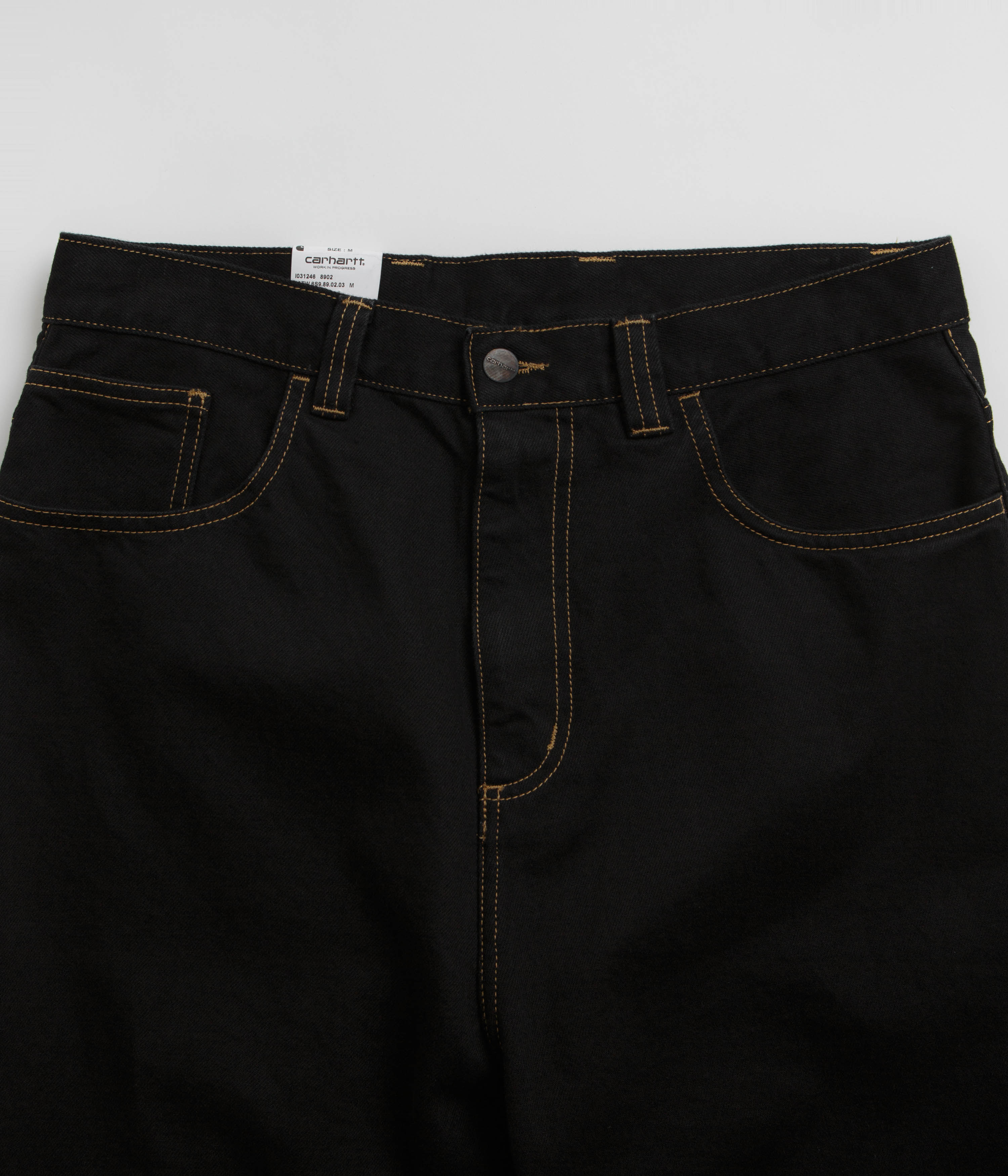 Carhartt Brandon Denim Pants - Stylish Black Rinsed