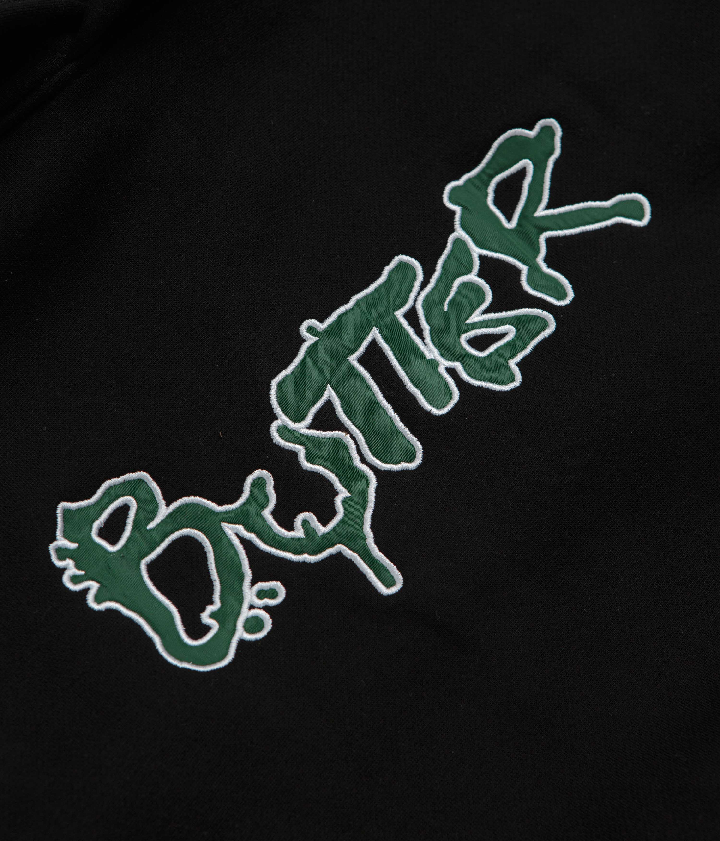 Butter Goods Black Radio Applique Hoodie - A Fashion Statement!