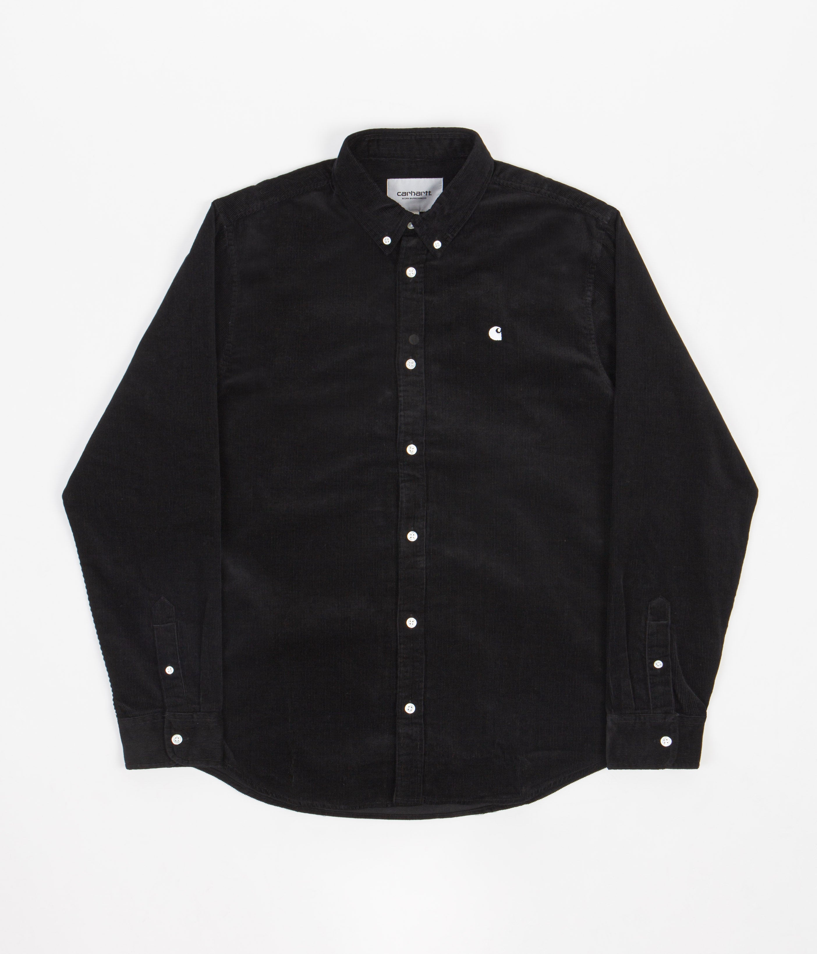 Carhartt Madison Fine Cord Shirt - Stunning Black / White