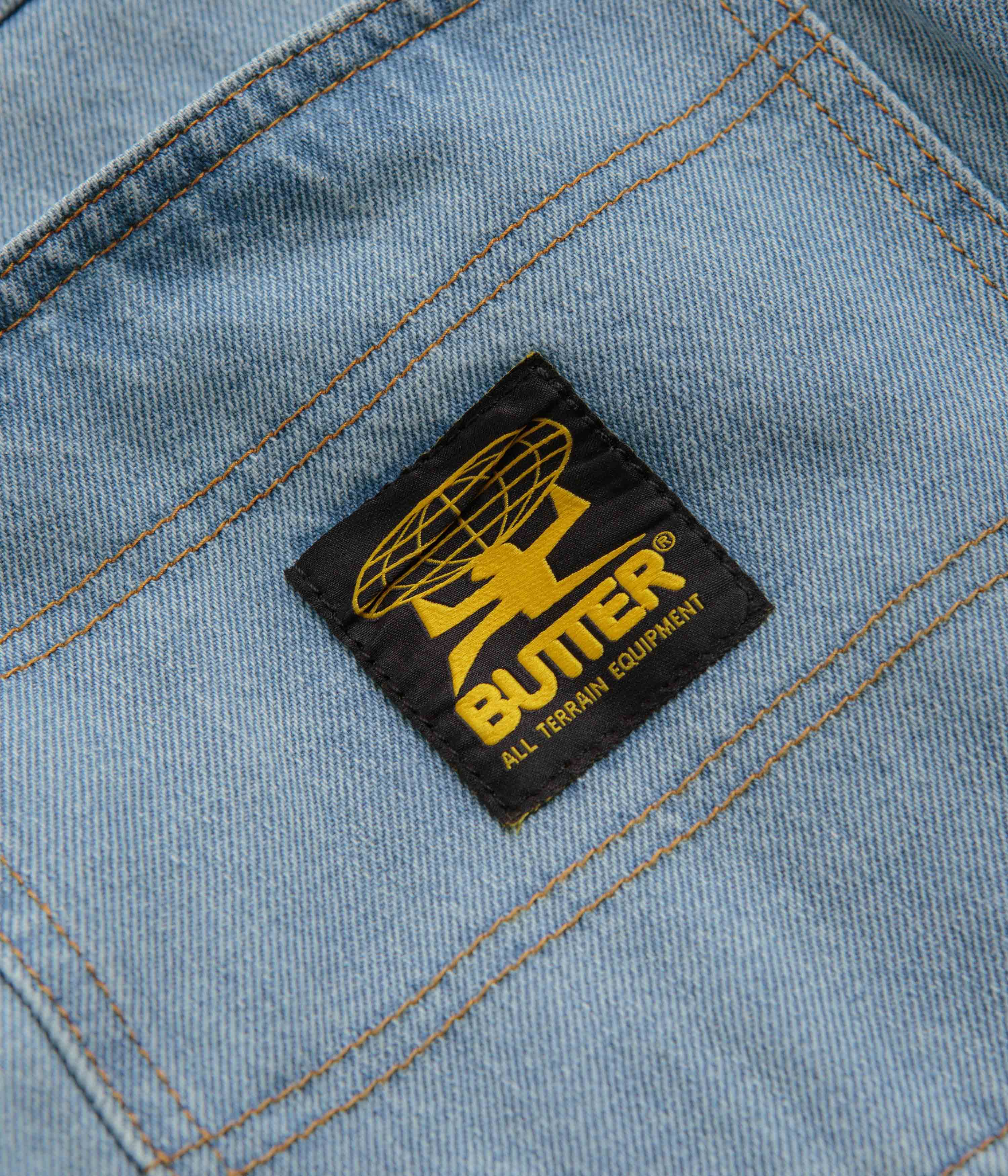 Butter Goods Patch Pocket Jeans - Stunning Faded Light Blue