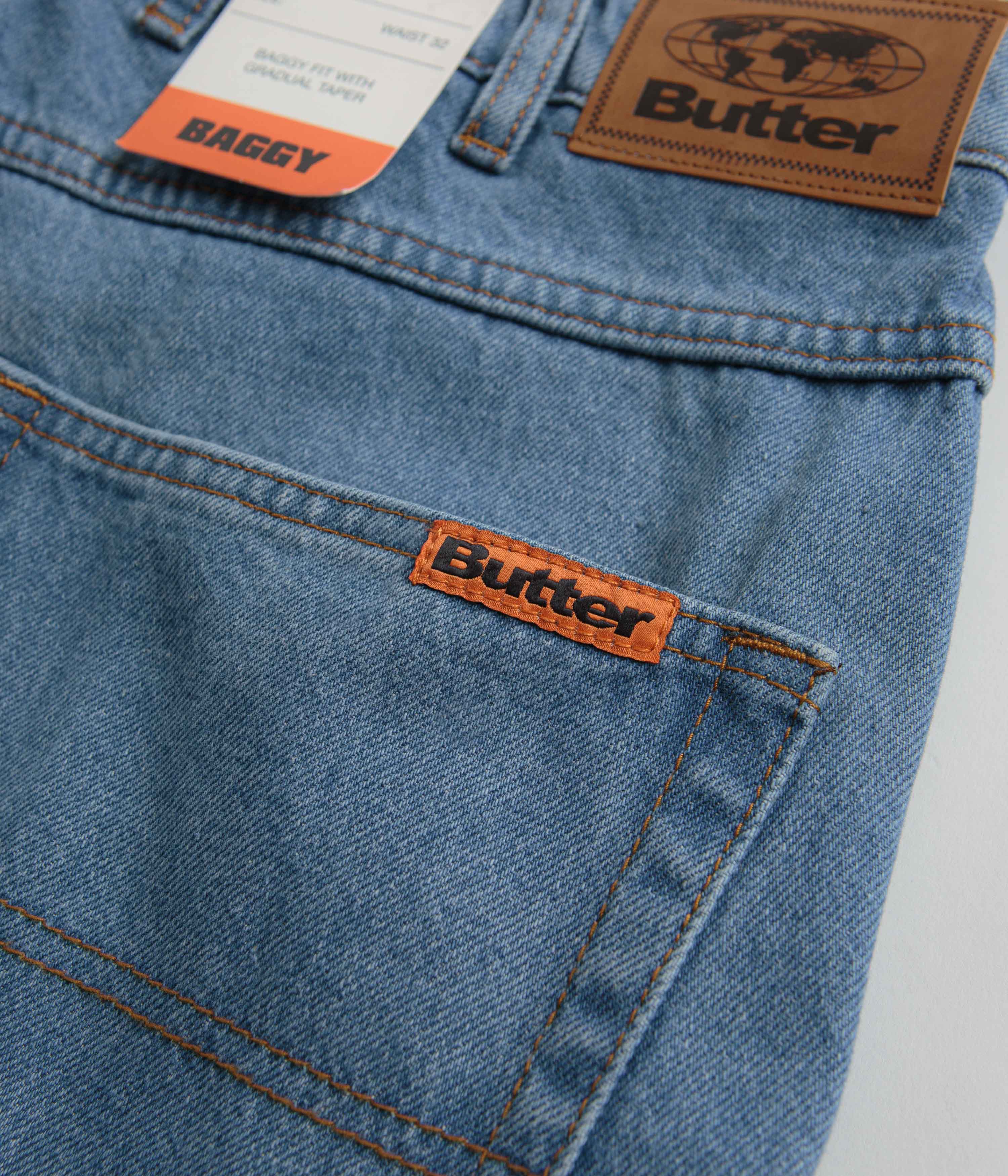 Butter Goods Washed Indigo Baggy Jeans - A Must-Have!
